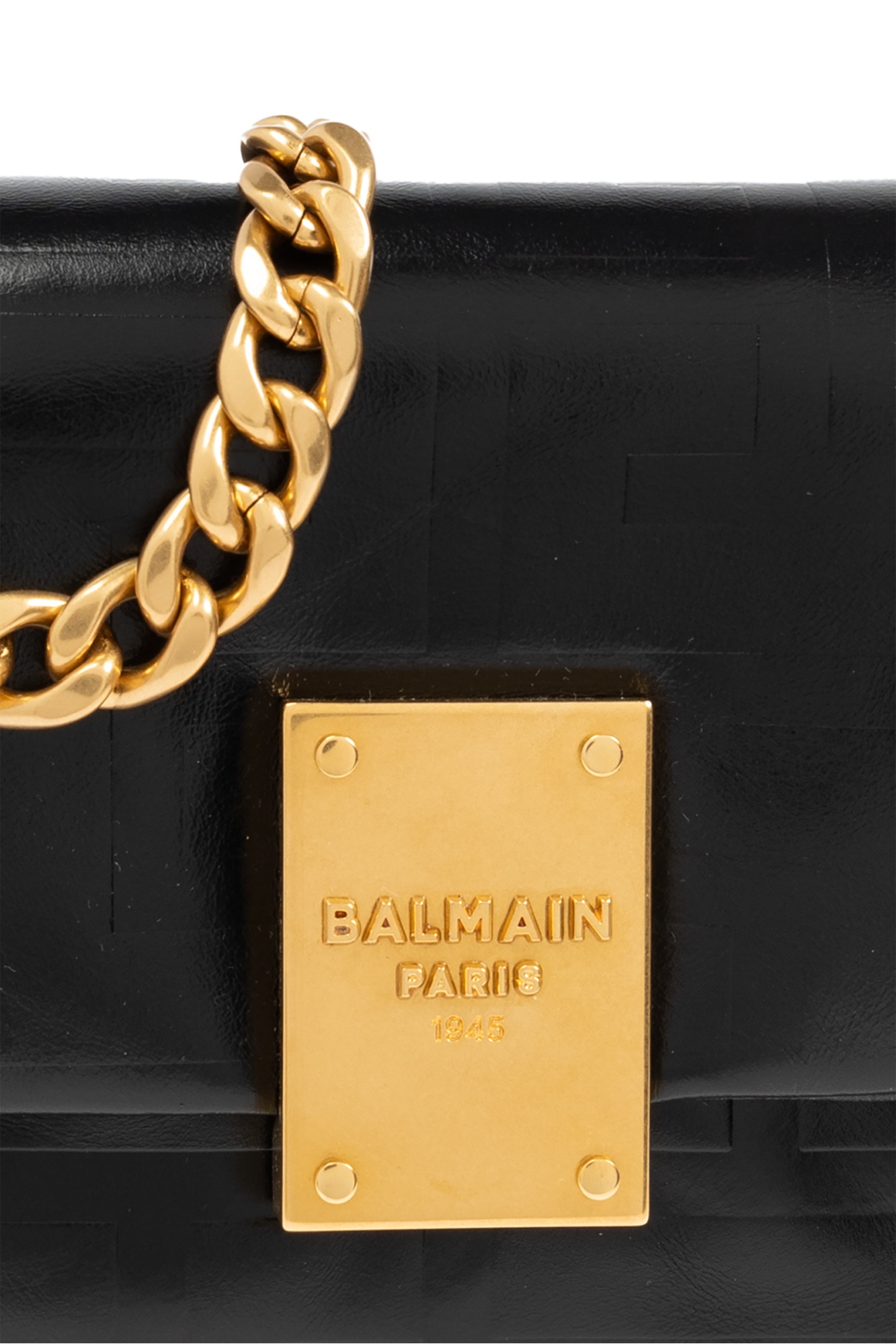 Balmain Logo-plaque Cross Body Bag In Yellow