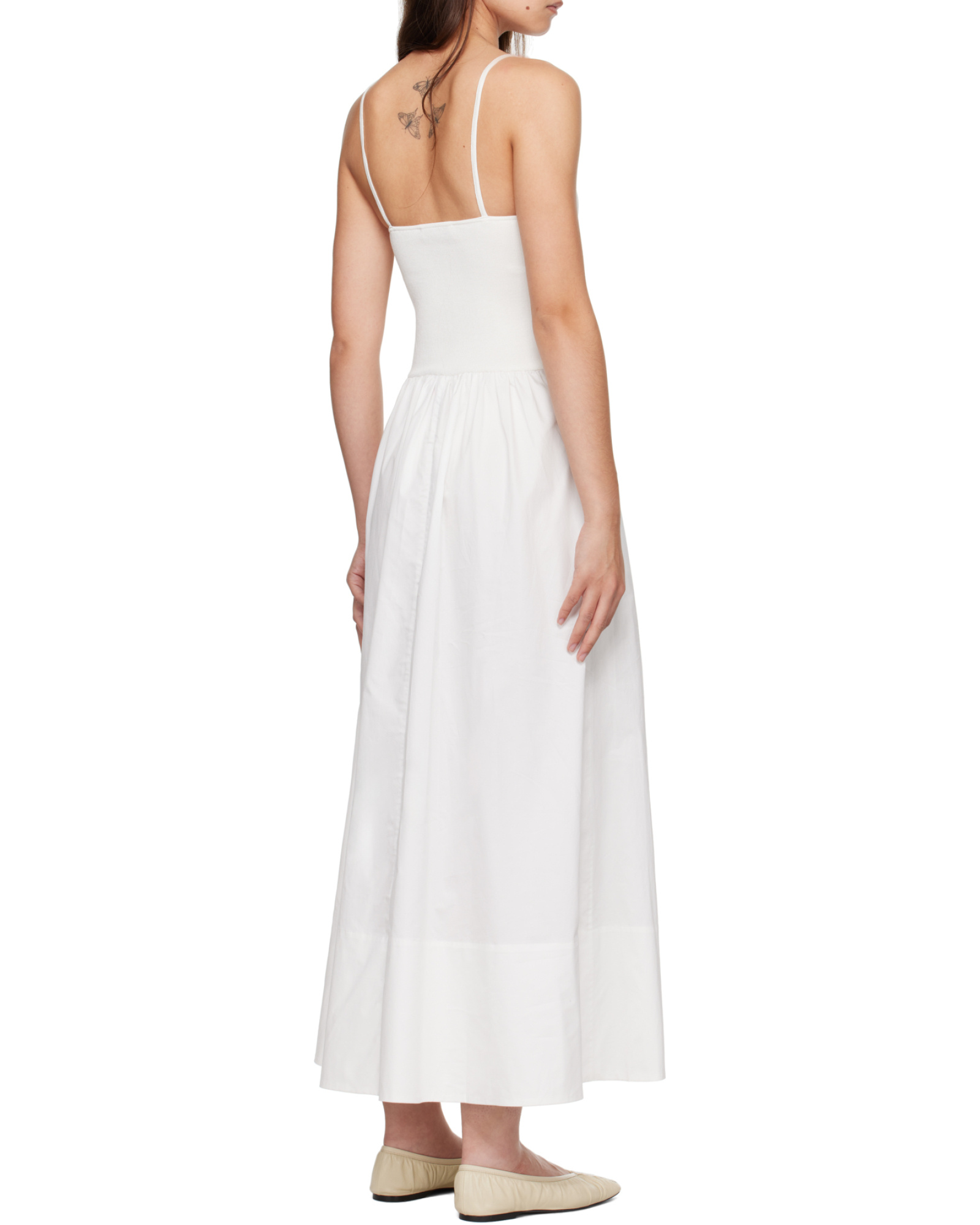 St Agni Stretch-knit Cotton Poplin Maxi Dress