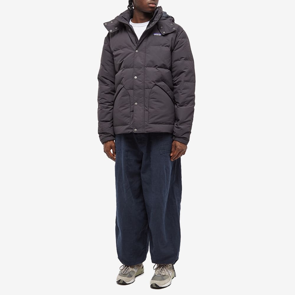 Patagonia Downdrift Down-filled Hooded Jacket In Black
