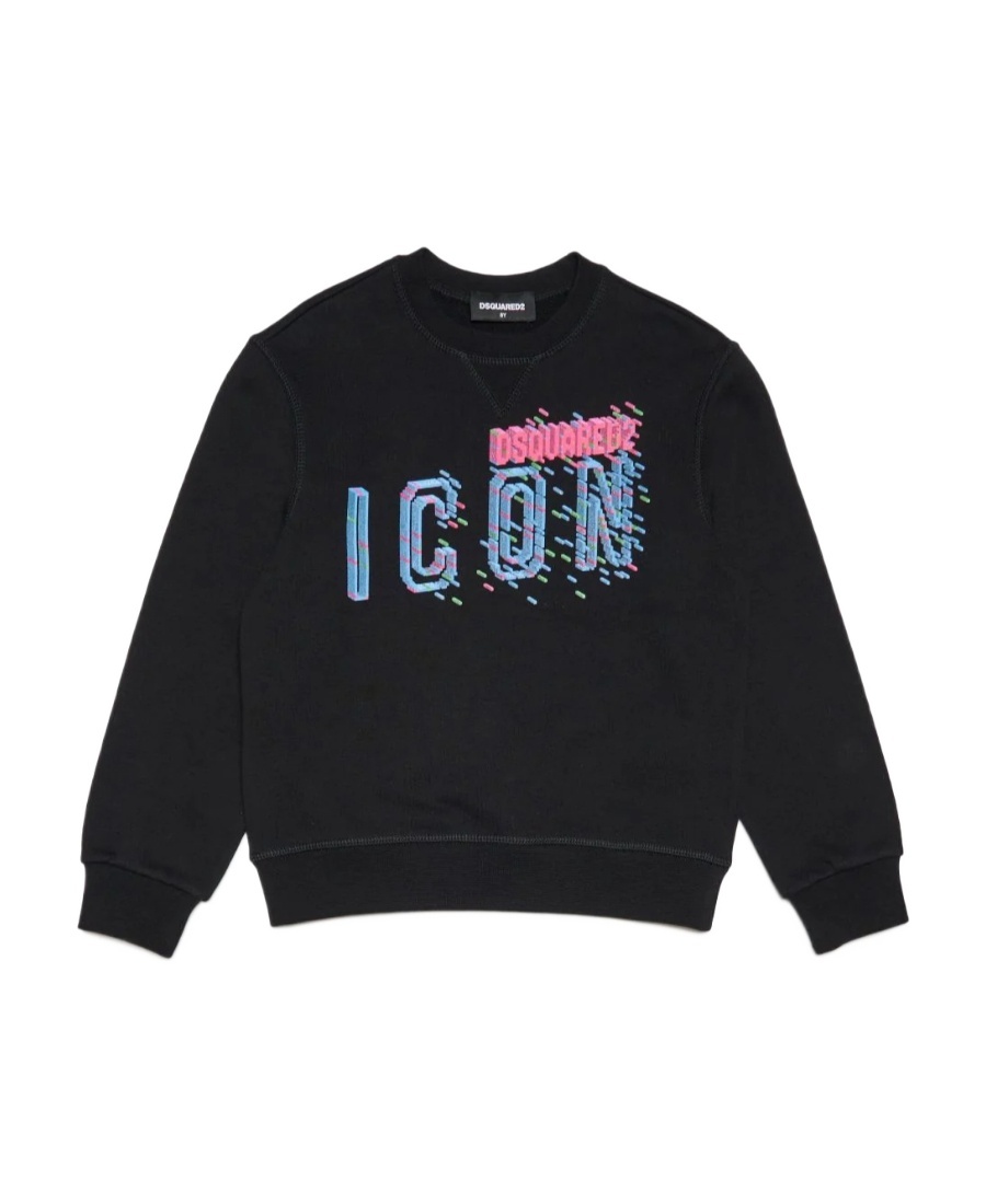 Dsquared2 Icon Graphic-print Sweatshirt In Black