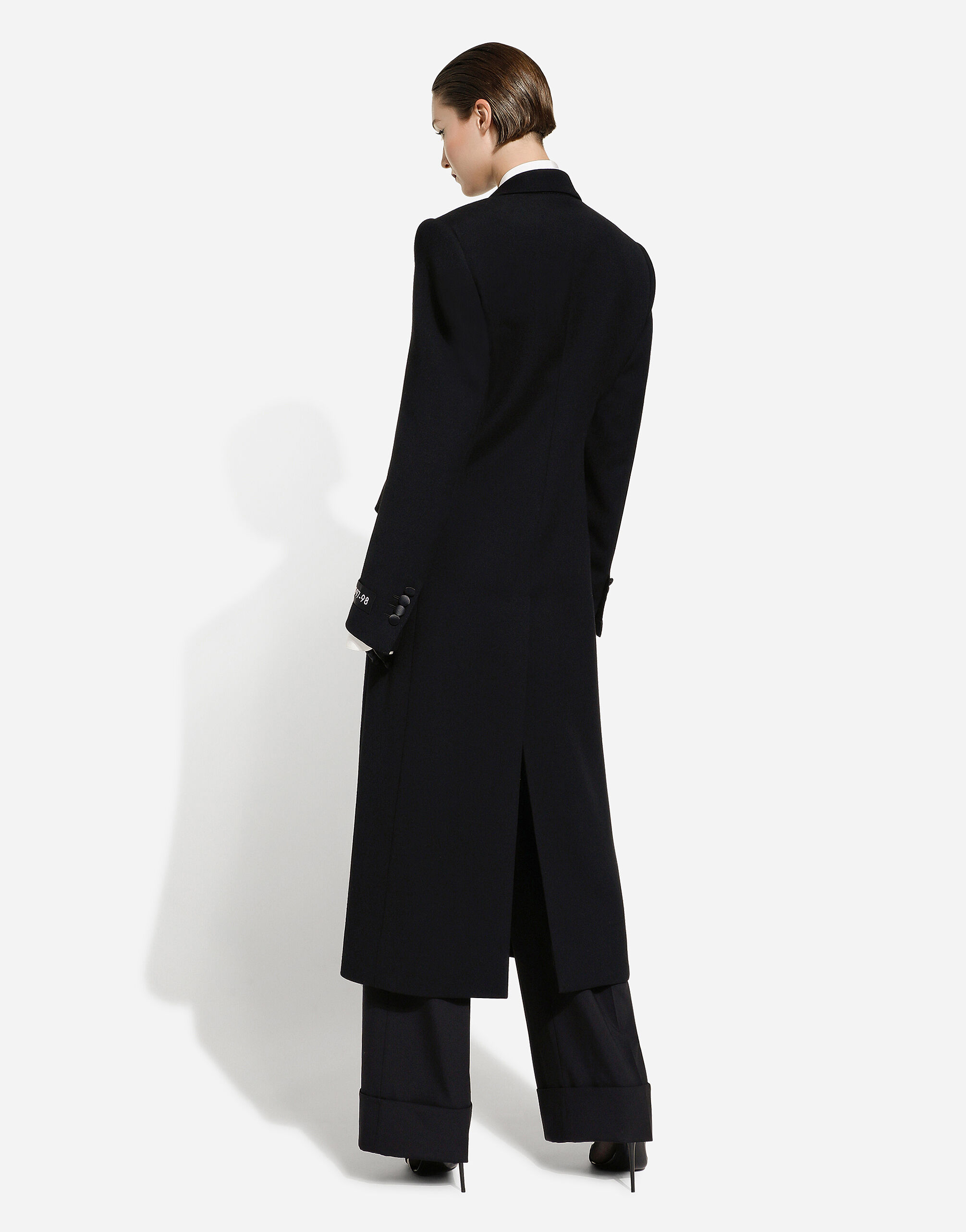 Dolce & Gabbana Single Button Coat In Black