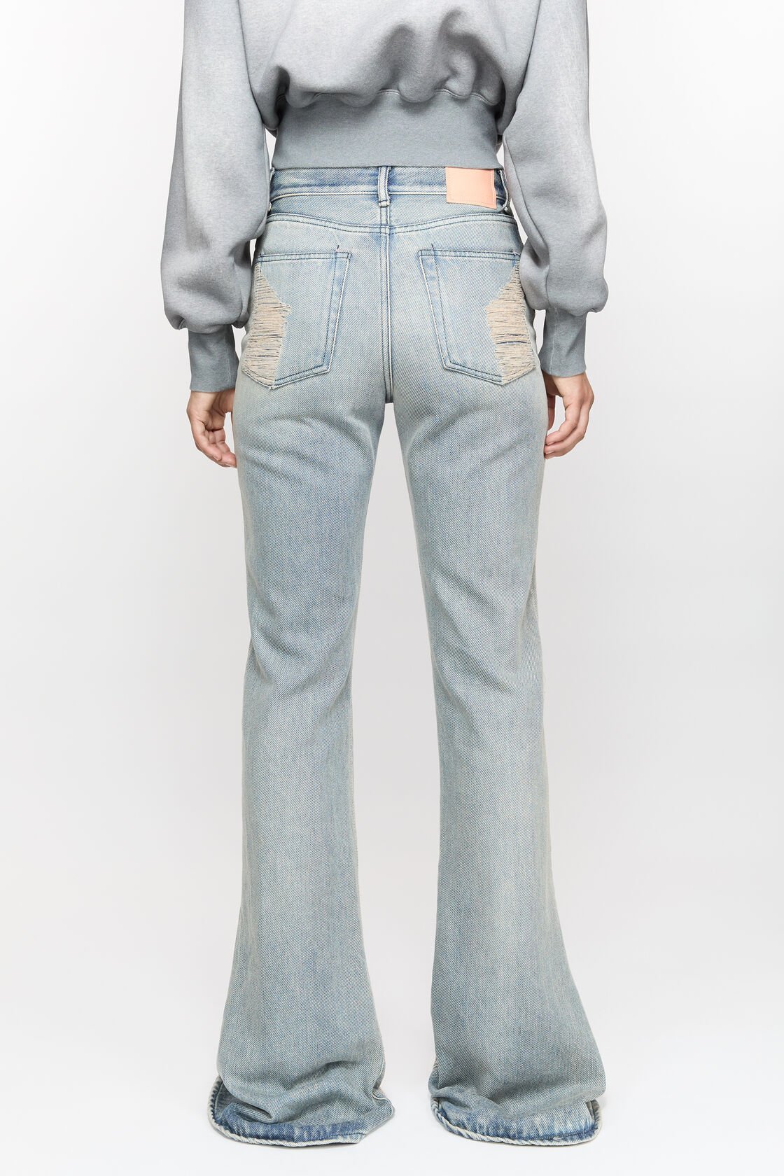 Acne Studios Belt-loop Jeans In Gray