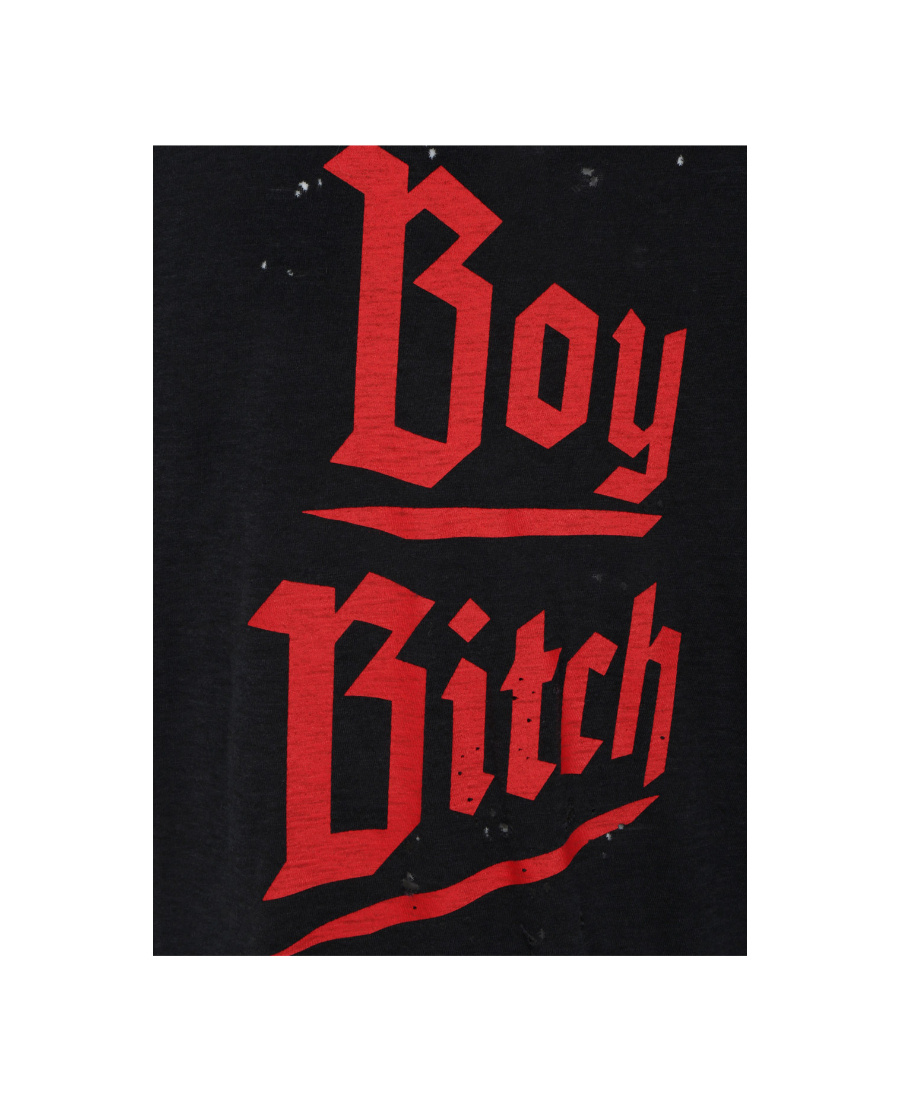 DSQUARED2 DISTRESSED SLOGAN-PRINT T-SHIRT