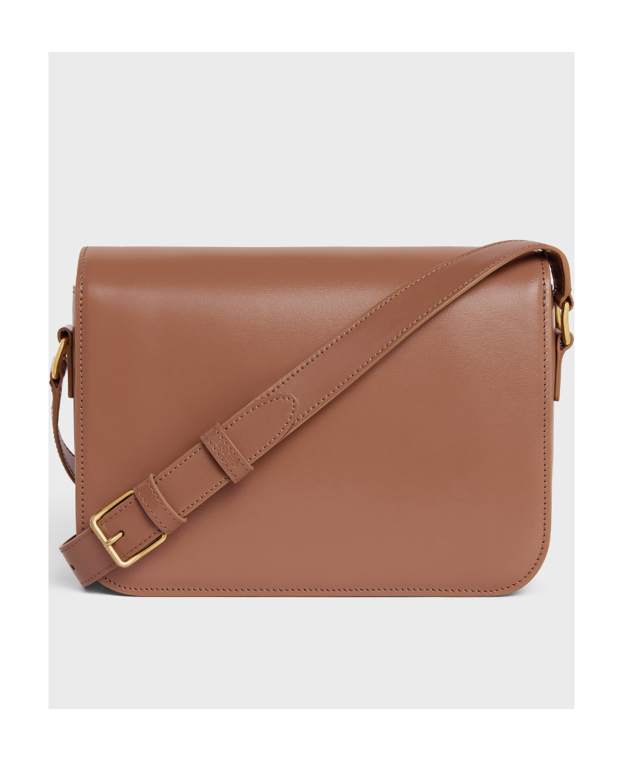 Celine Classique Triomphe Shoulder Bag In Brown