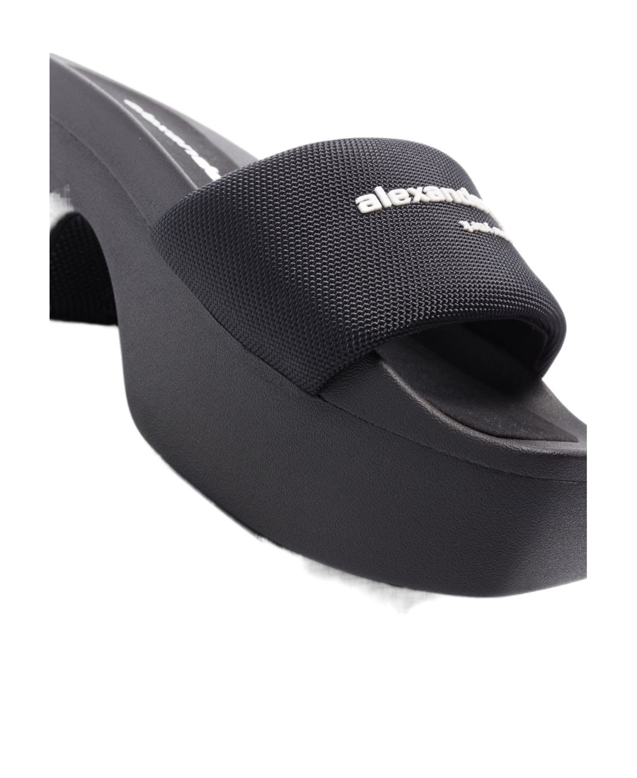 Alexander Wang Thick Sole Slippers In Black