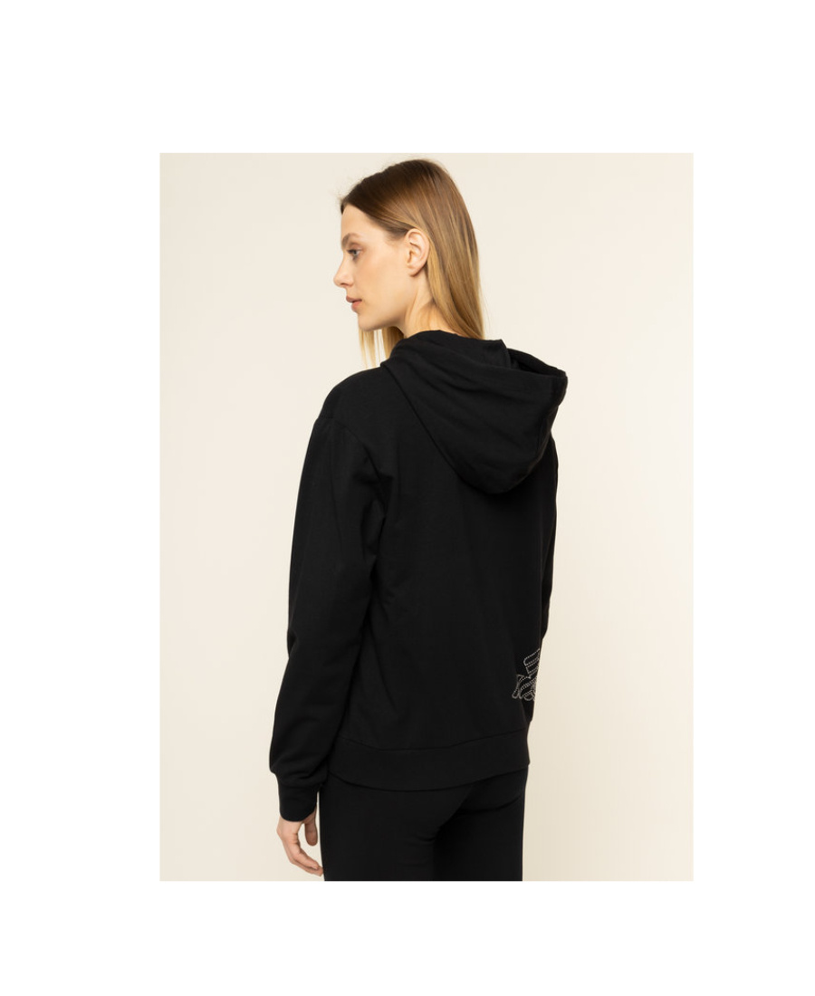 EA7 LOGO HOODED CASUAL JACKET 