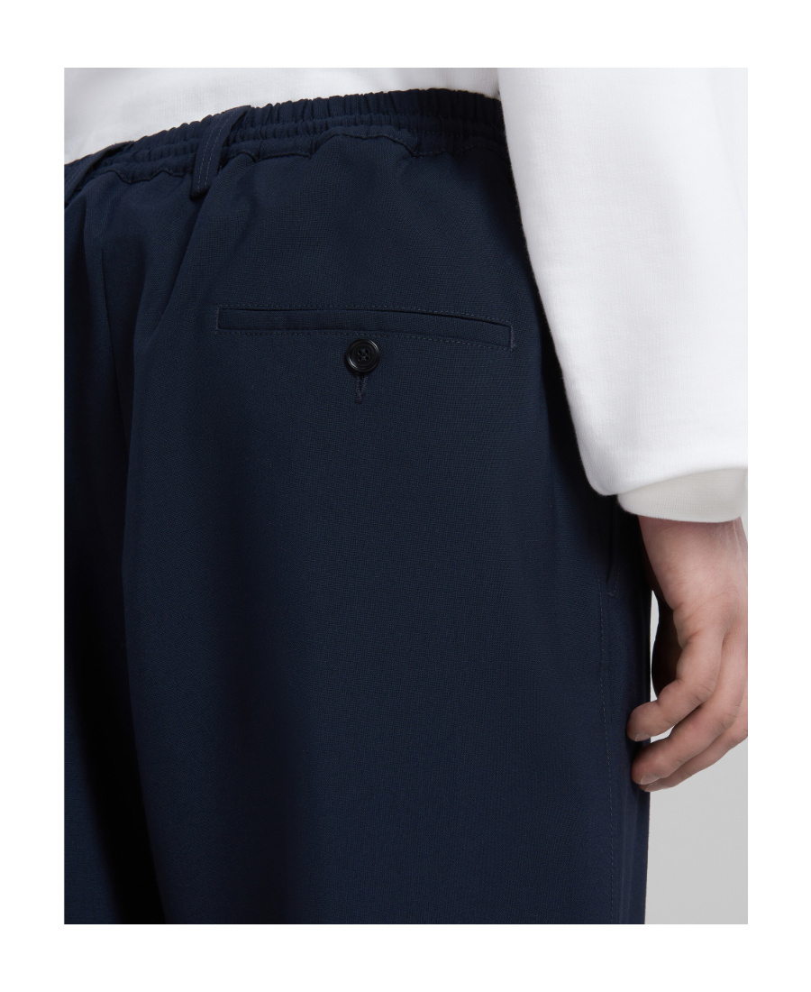 Marni Virgin-wool Tapered Trousers In Black