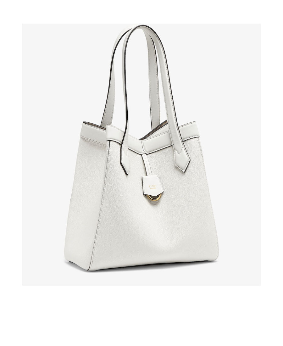 Fendi White Leather Bag That Can Be Transformed In White