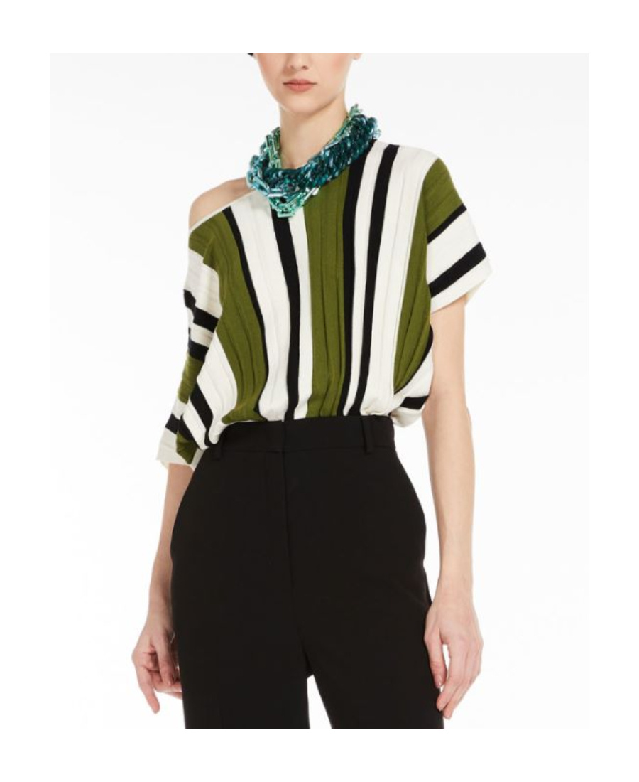 Weekend Max Mara Logo Sleeveless Sweater In White