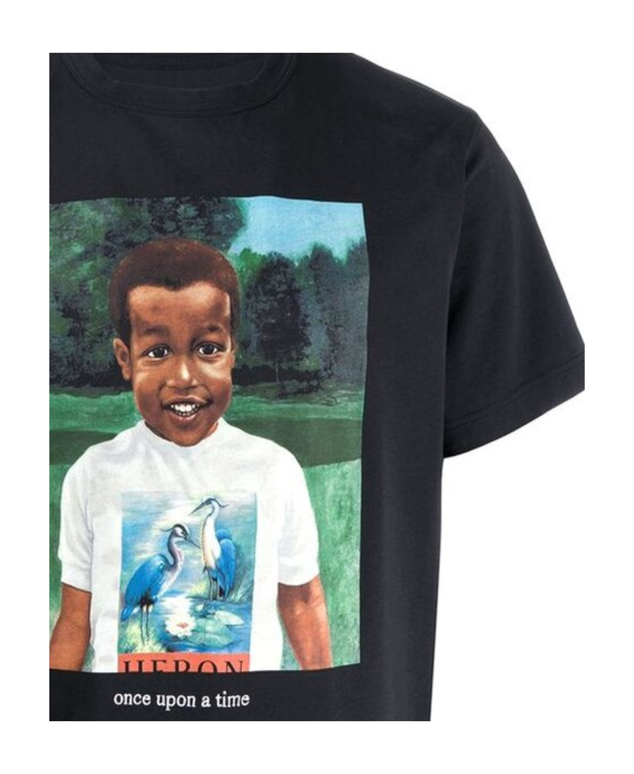 Heron Preston Printed T-shirt In Black