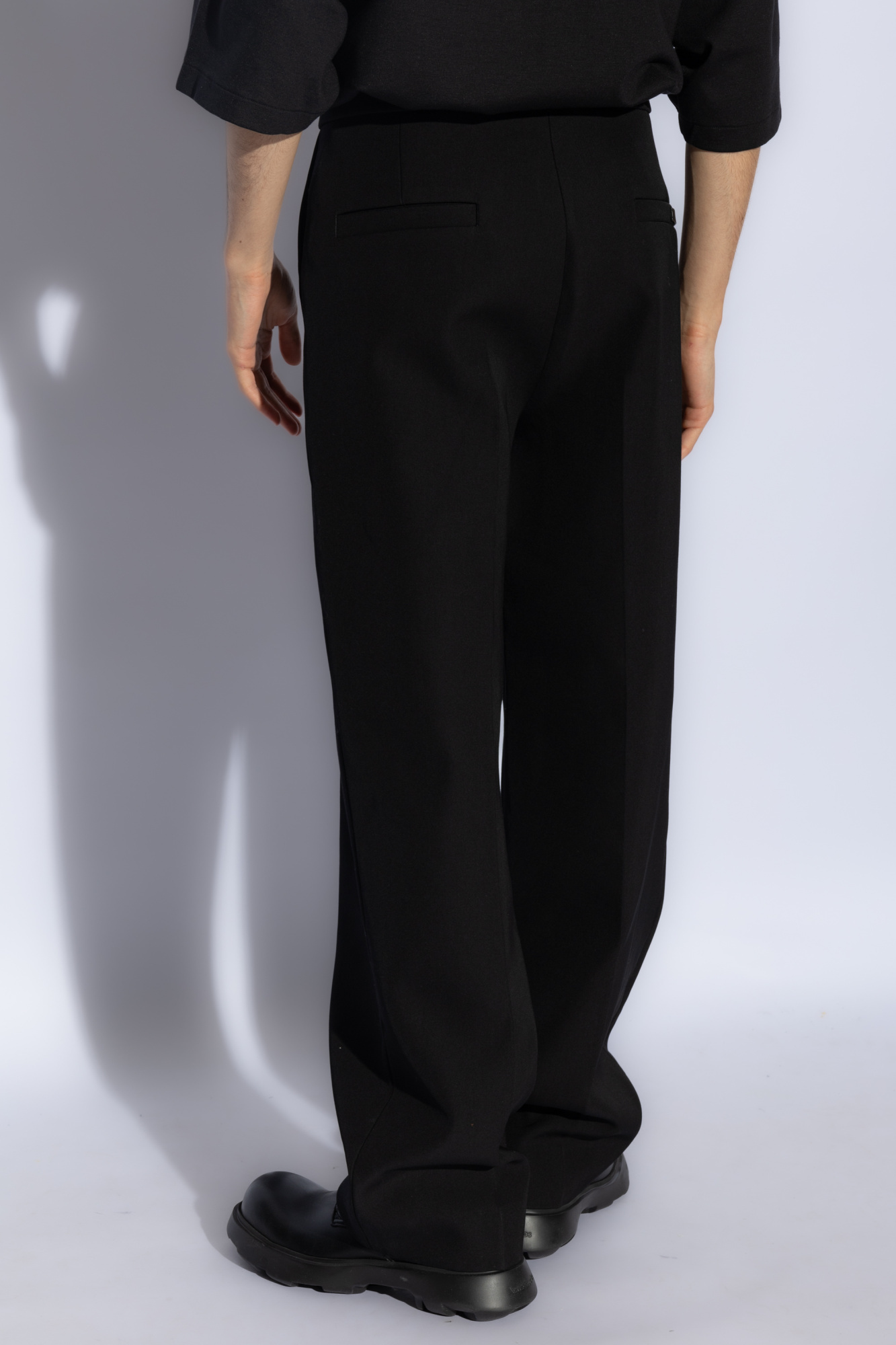 Fear Of God Tailored Straight-leg Trousers In Black