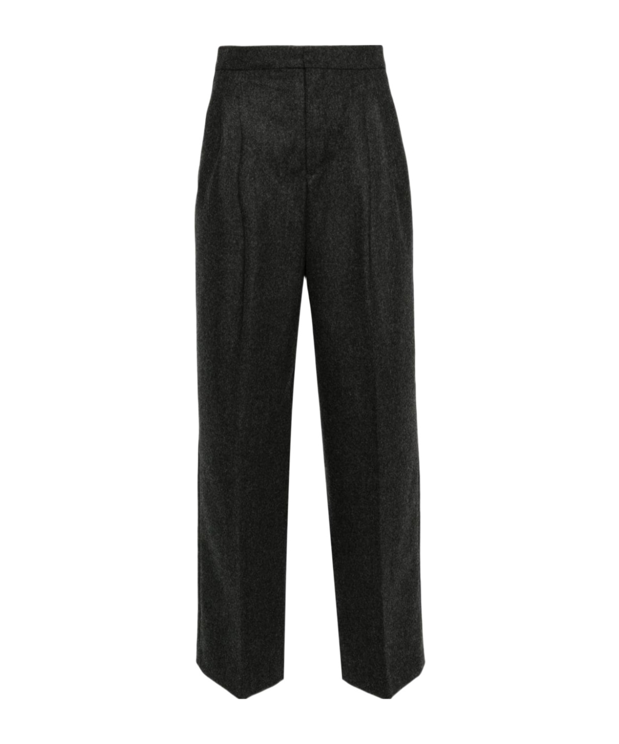 Ami Alexandre Mattiussi Black Pleated Trousers In Black