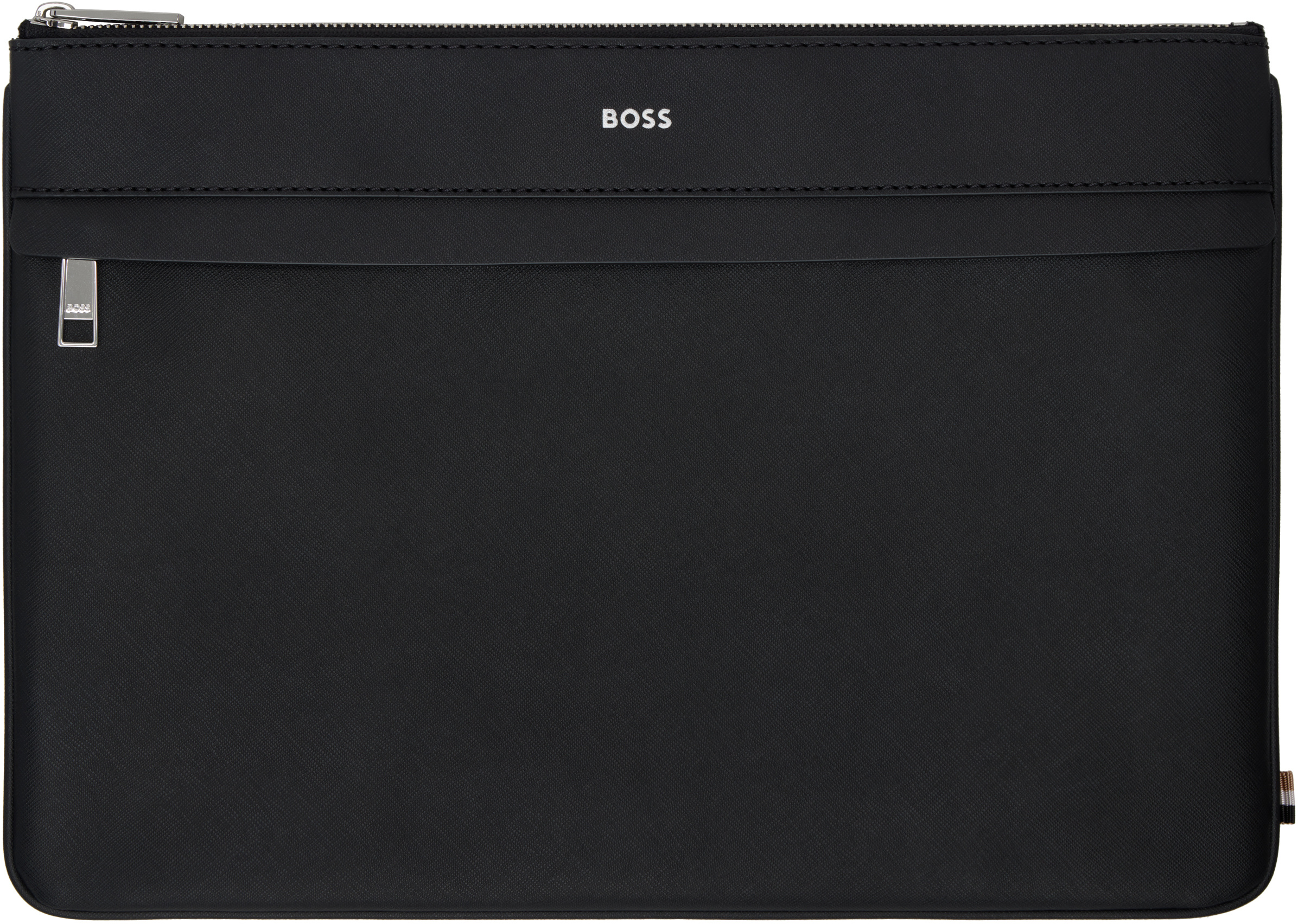 Hugo Boss Large Document Bag In Black