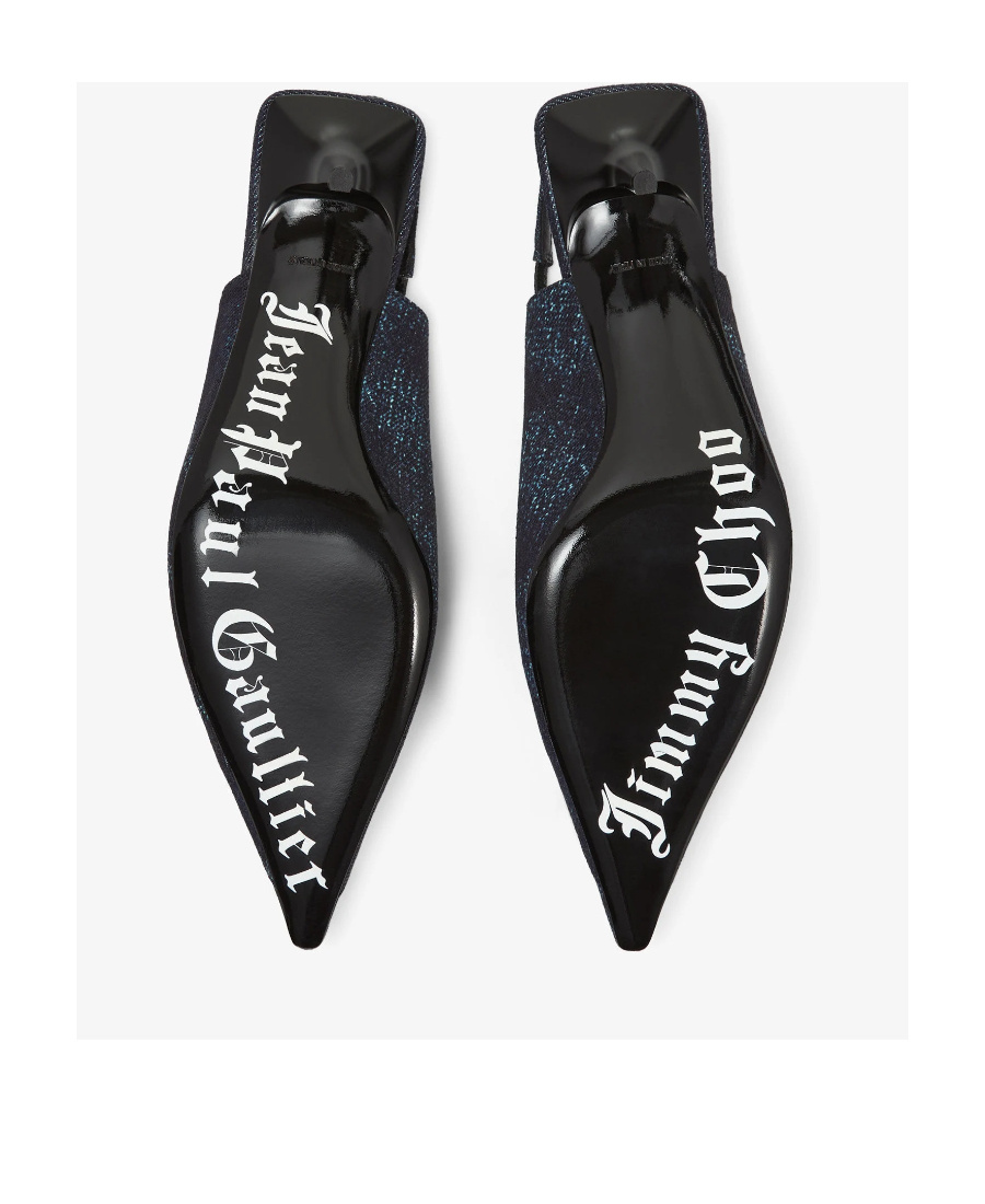 Jimmy Choo X Jean Paul Gaultier 60 Slack-heeled Heels In Black