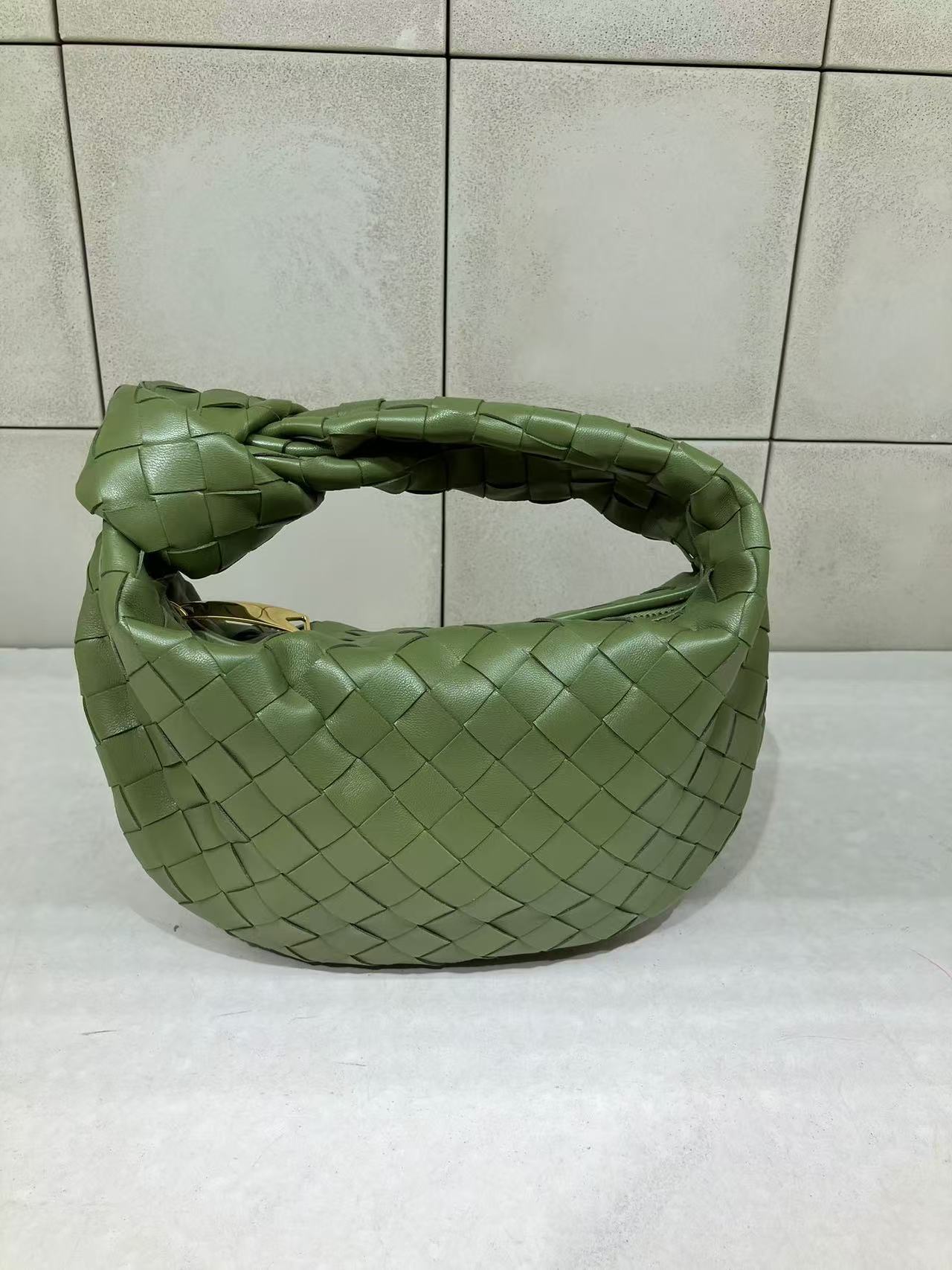 Bottega Veneta Green Mini Jodie Bag In Green