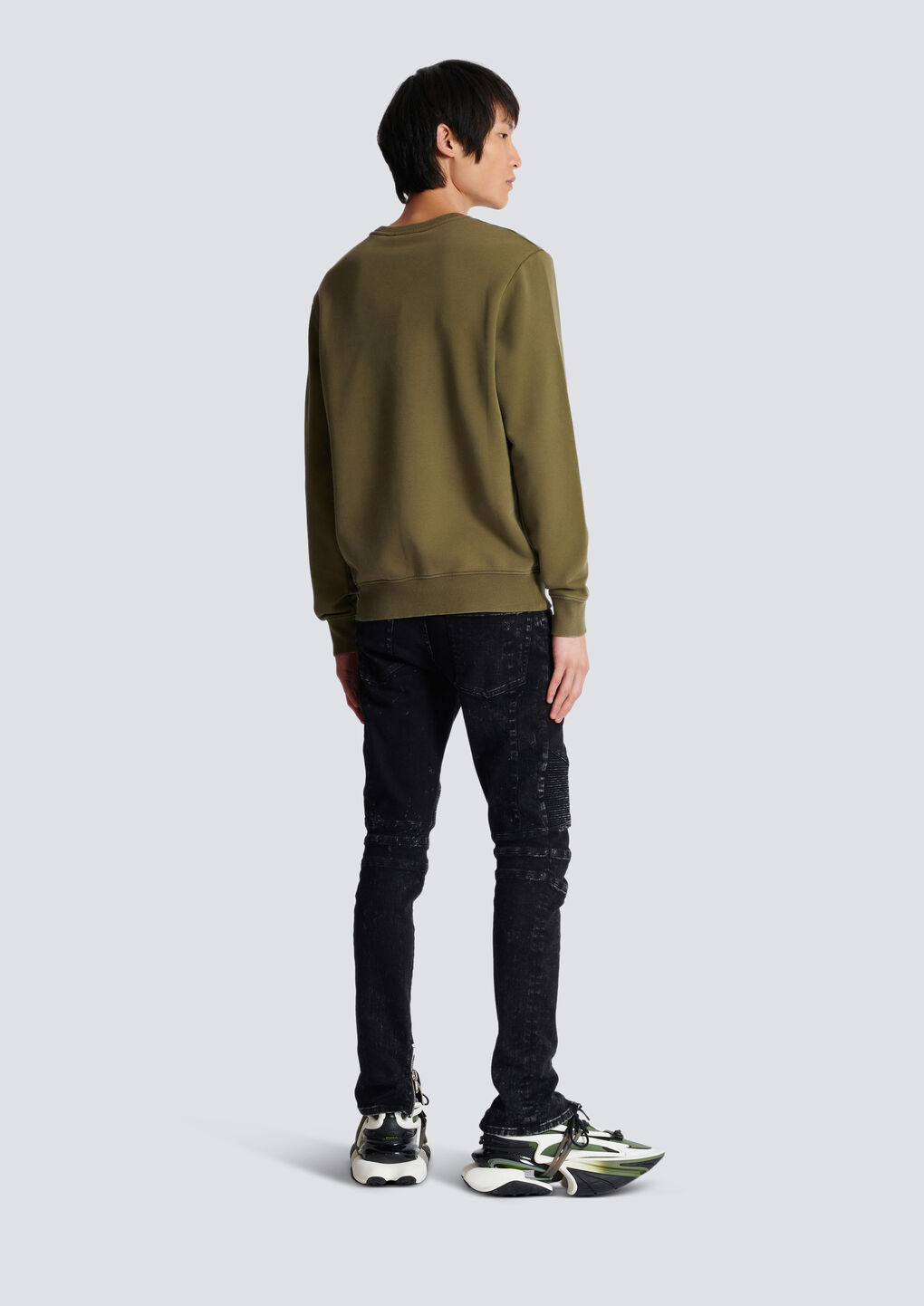 Balmain Vintage Cotton Sweatshirt In Green