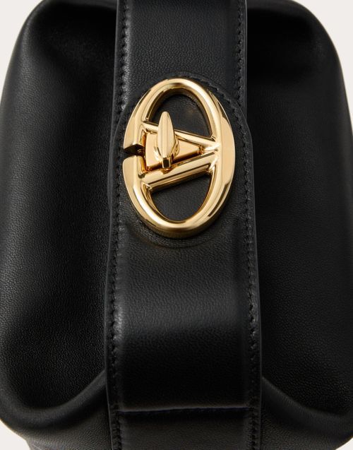 Valentino Vlogo The Bold Edition Leather Mini Bag In Black