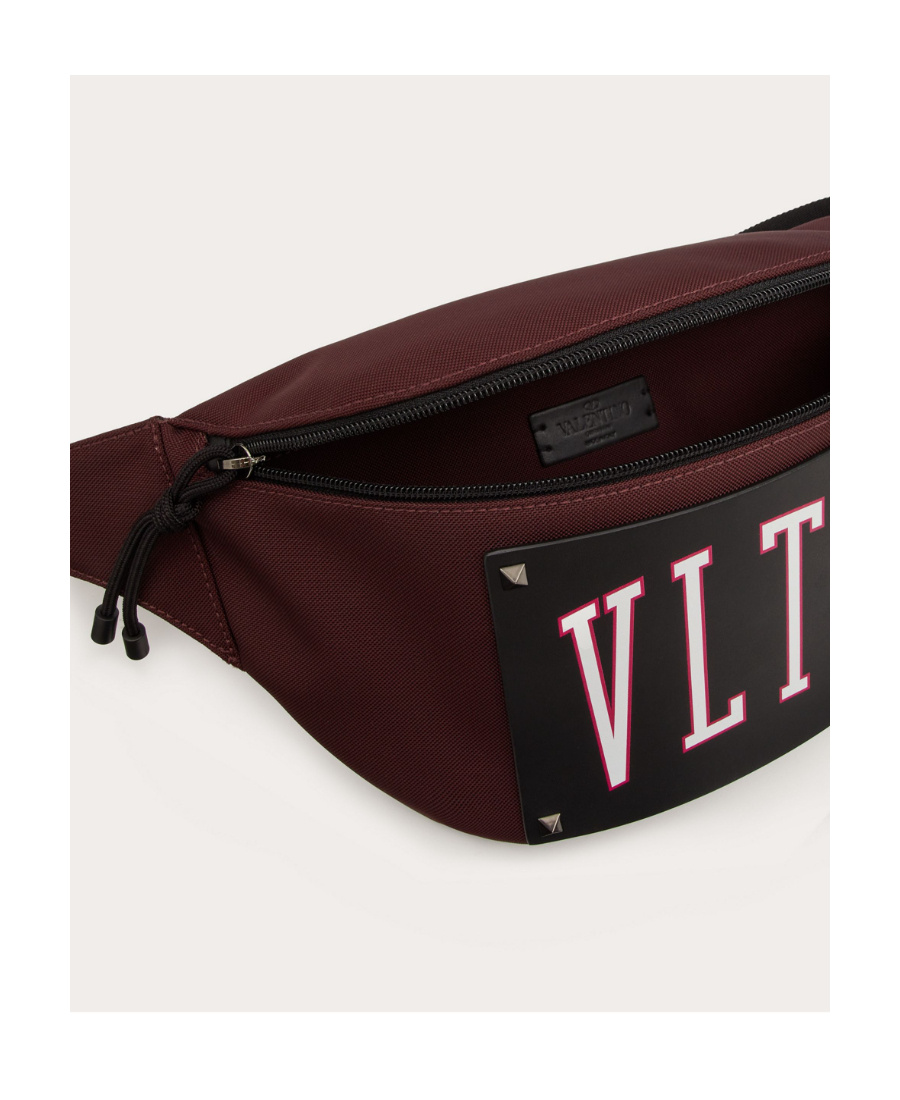 Valentino Vltn Nylon Belt Bag In Black