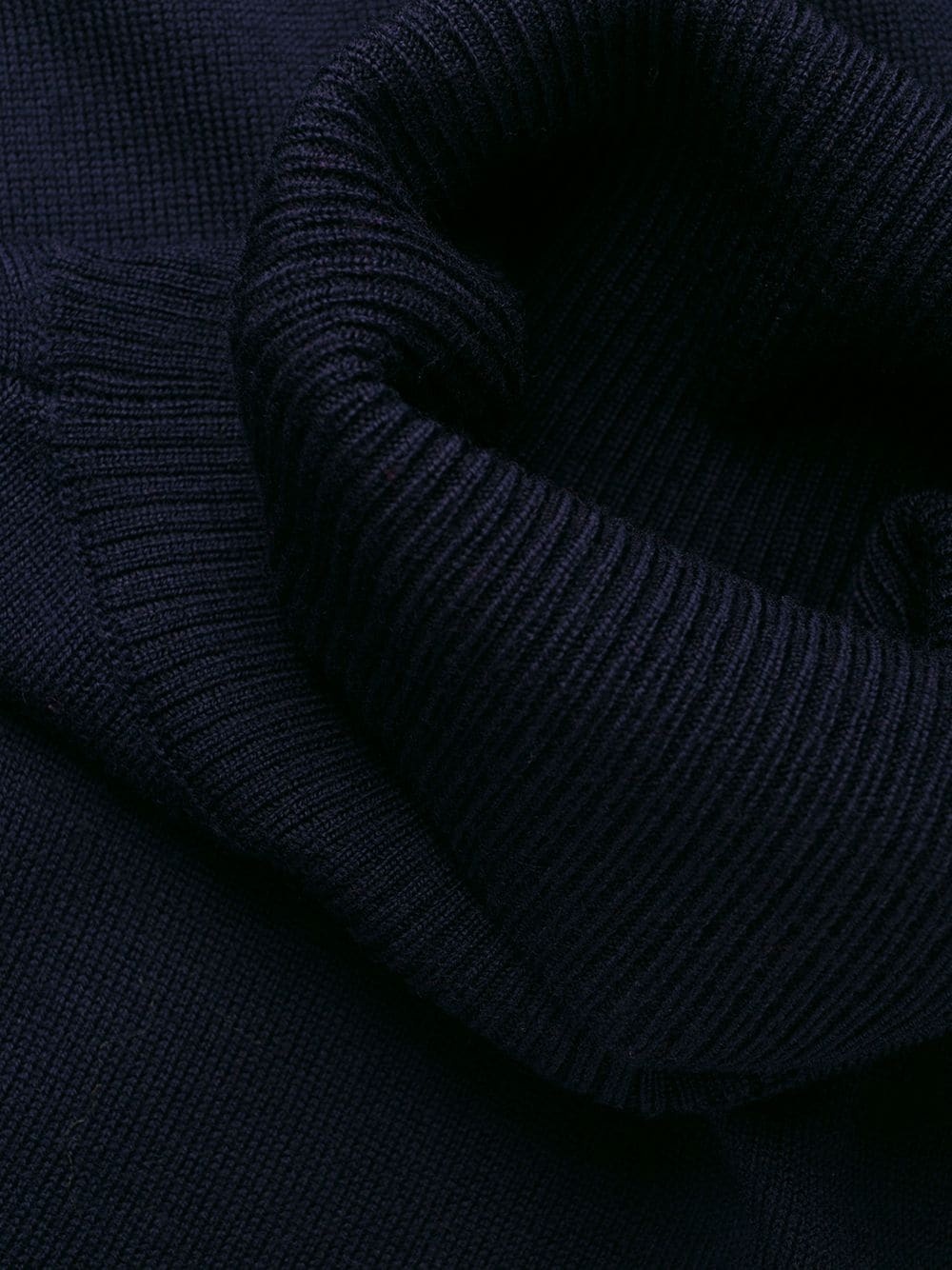 Apc Ribbed Roll Neck Jumper In Black