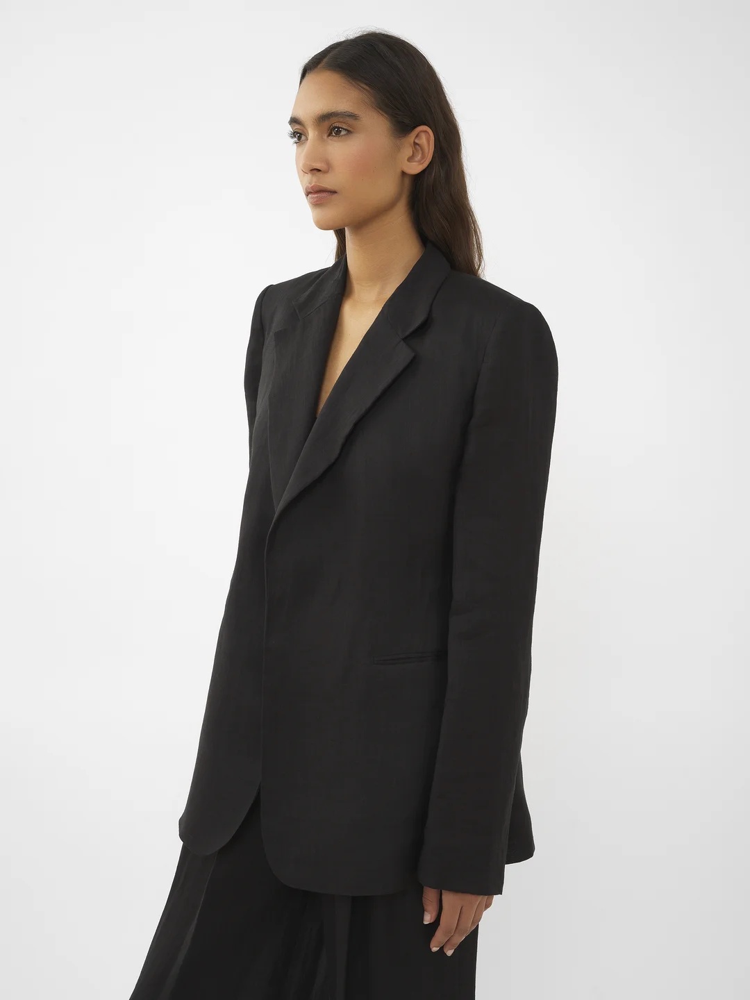 CHLOÉ OPEN-FRONT RAMIE BLAZER