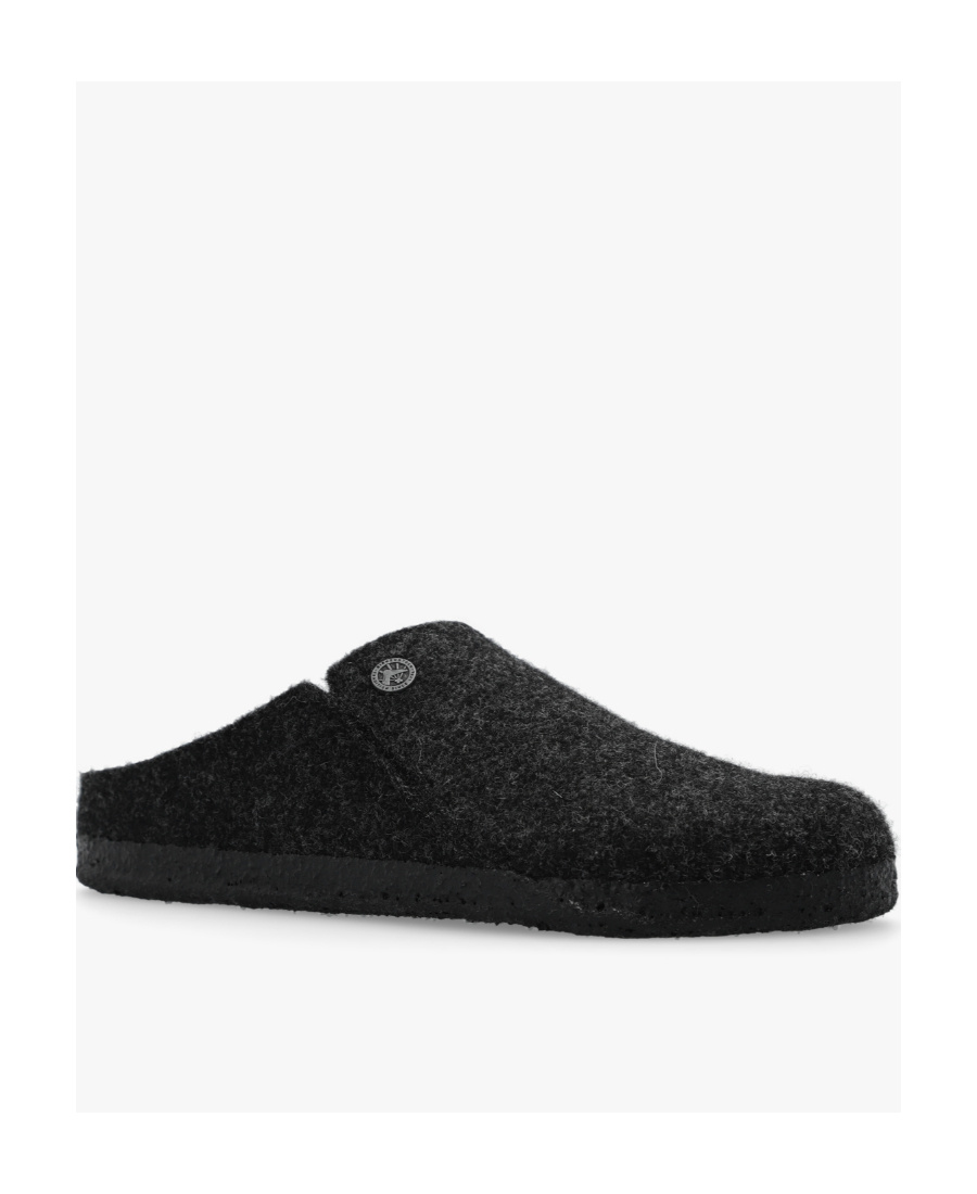 Shop Birkenstock Zermatt Wool Felt Slipper In Black
