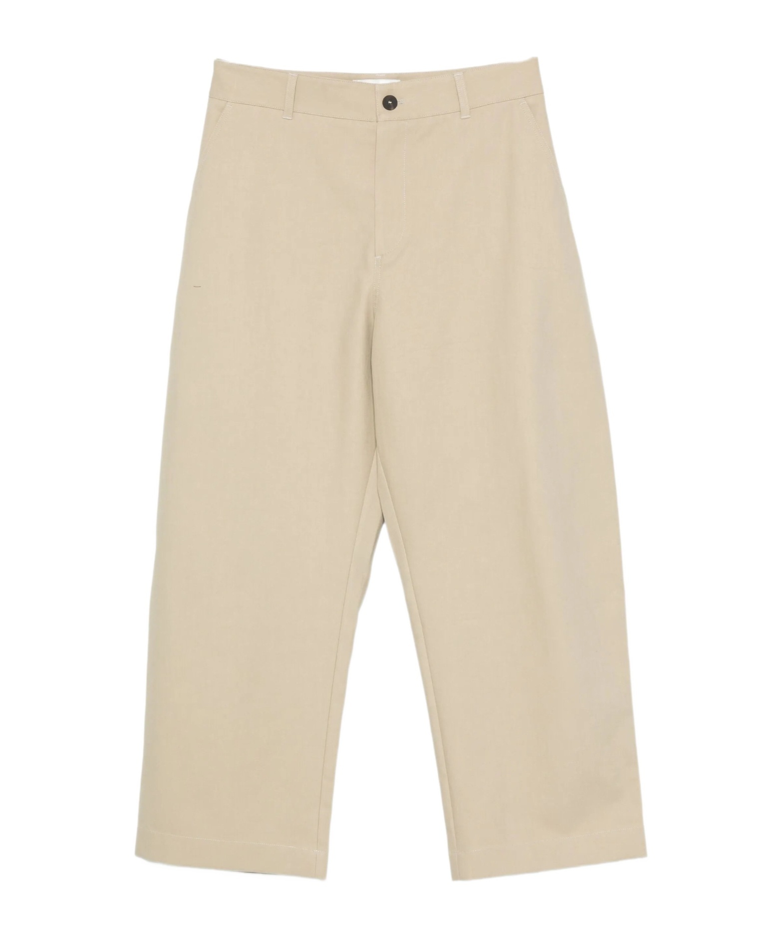 Studio Nicholson Button-fastening Cotton Trousers In Brown