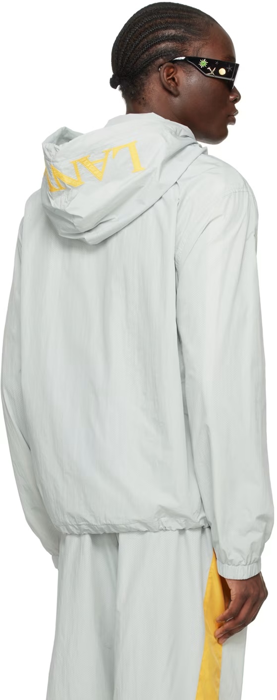 Lanvin Hooded Casual Jacket In White