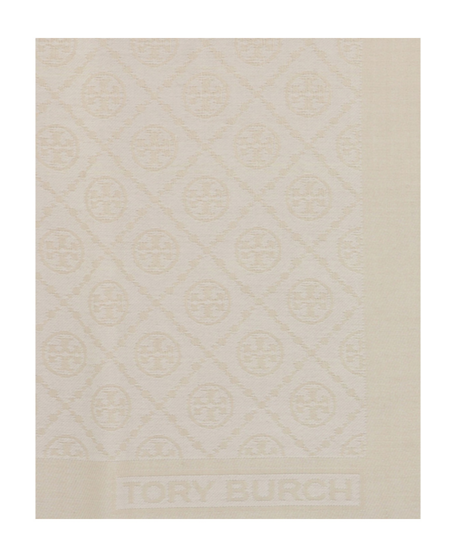 Shop Tory Burch T Monogram Jacquard Traveler Scarf