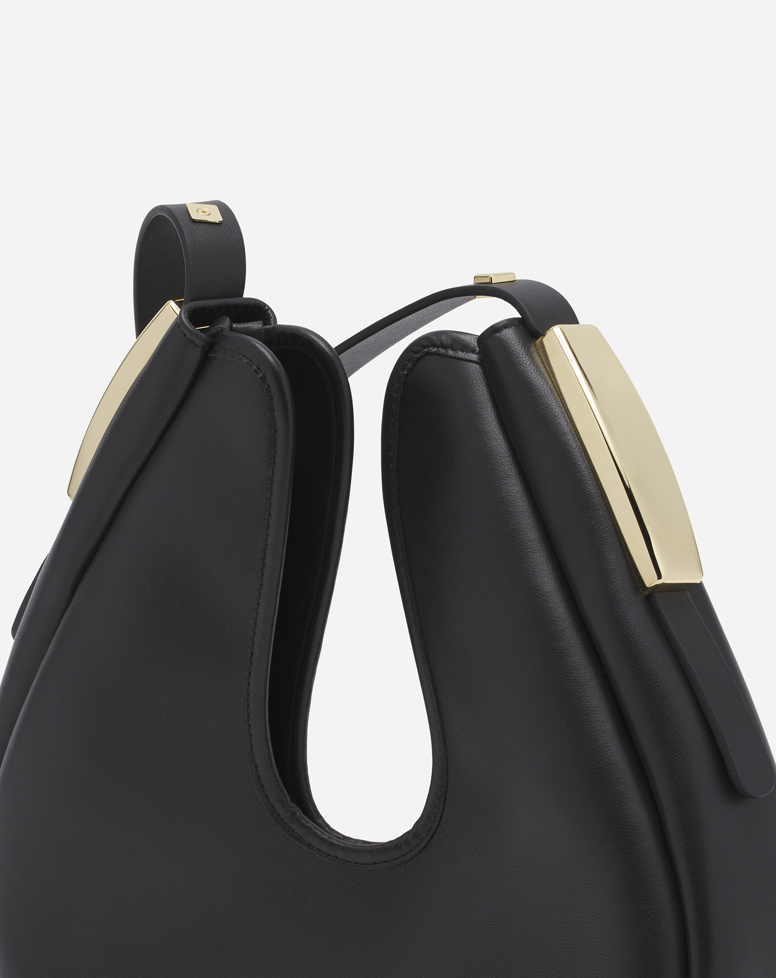 LANVIN LOGO-LETTERING SHOULDER BAG