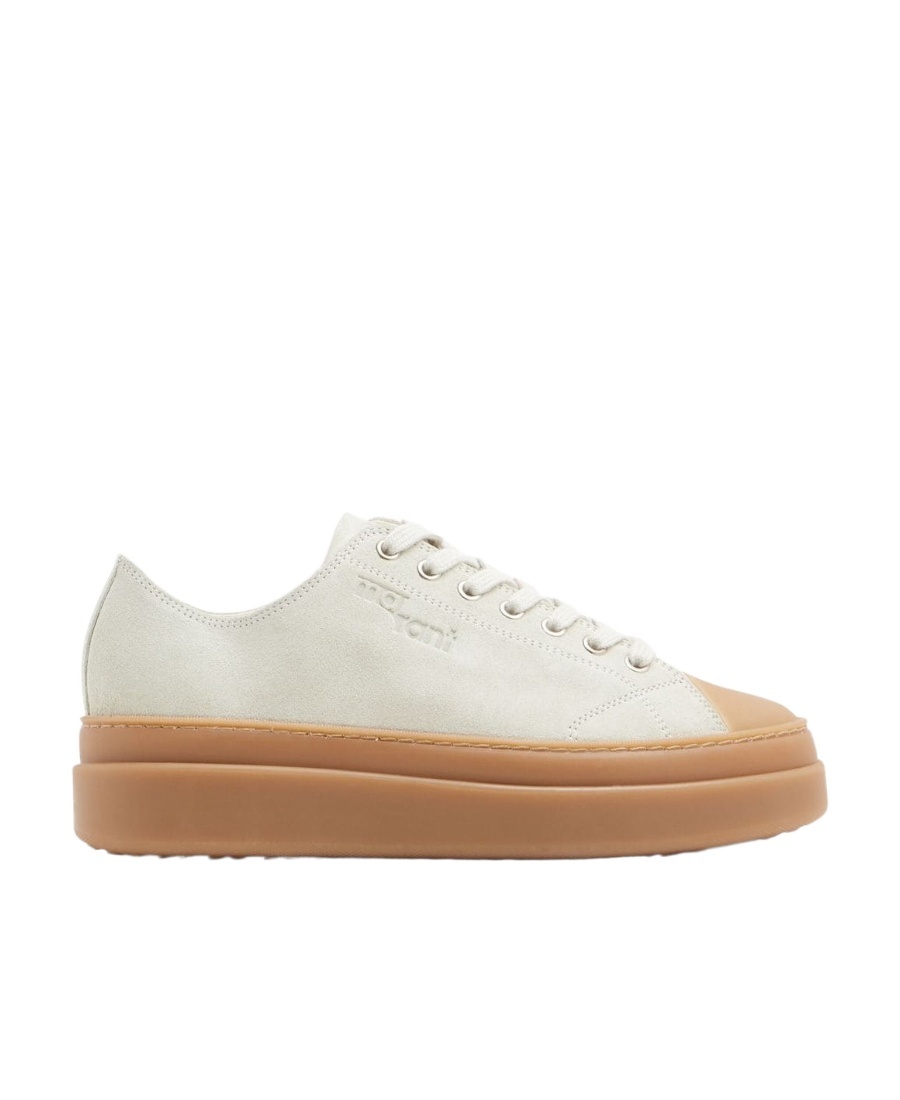Isabel Marant Logo-embossed Low-top Sneakers In White