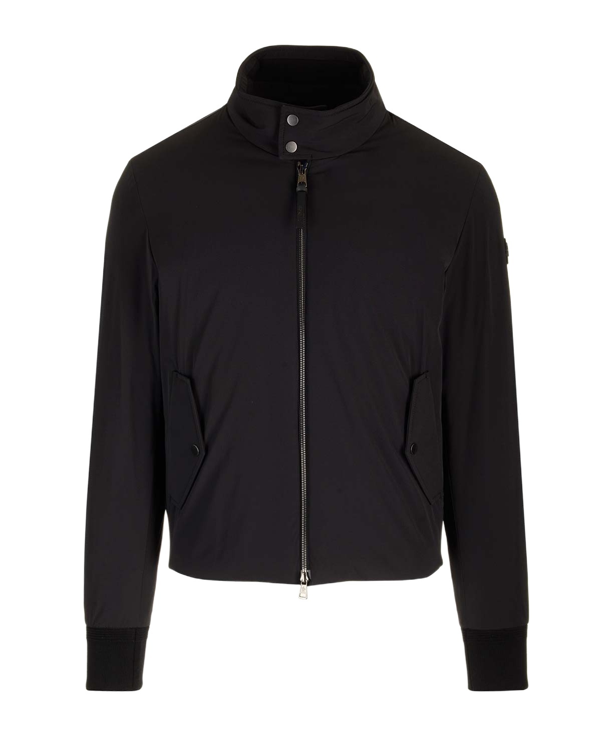 Moncler Albergian Zip-up Bomber Jacket In Black