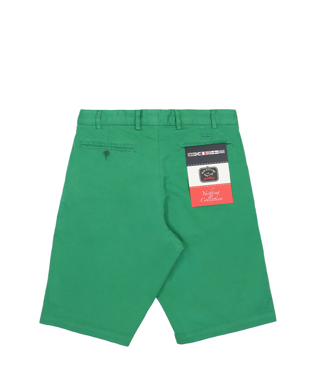Shop Paul & Shark Logo Shorts In Green
