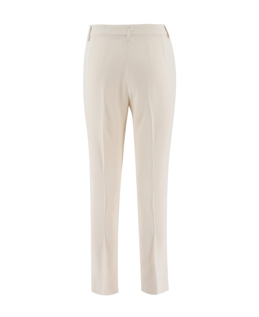 Etro Cropped Tailored Trousers In White