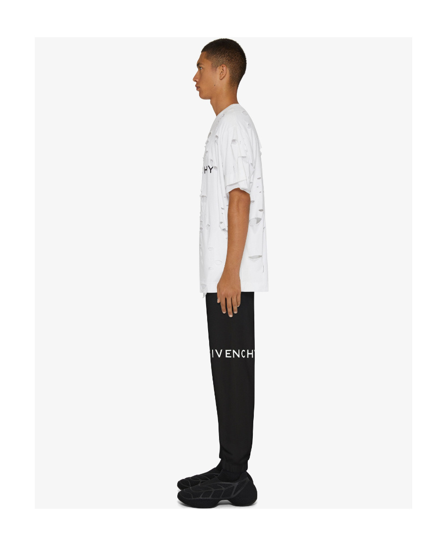 GIVENCHY GIVENCHY LOGO PRINTED REAR-WELT POCKETED TRACK PANTS