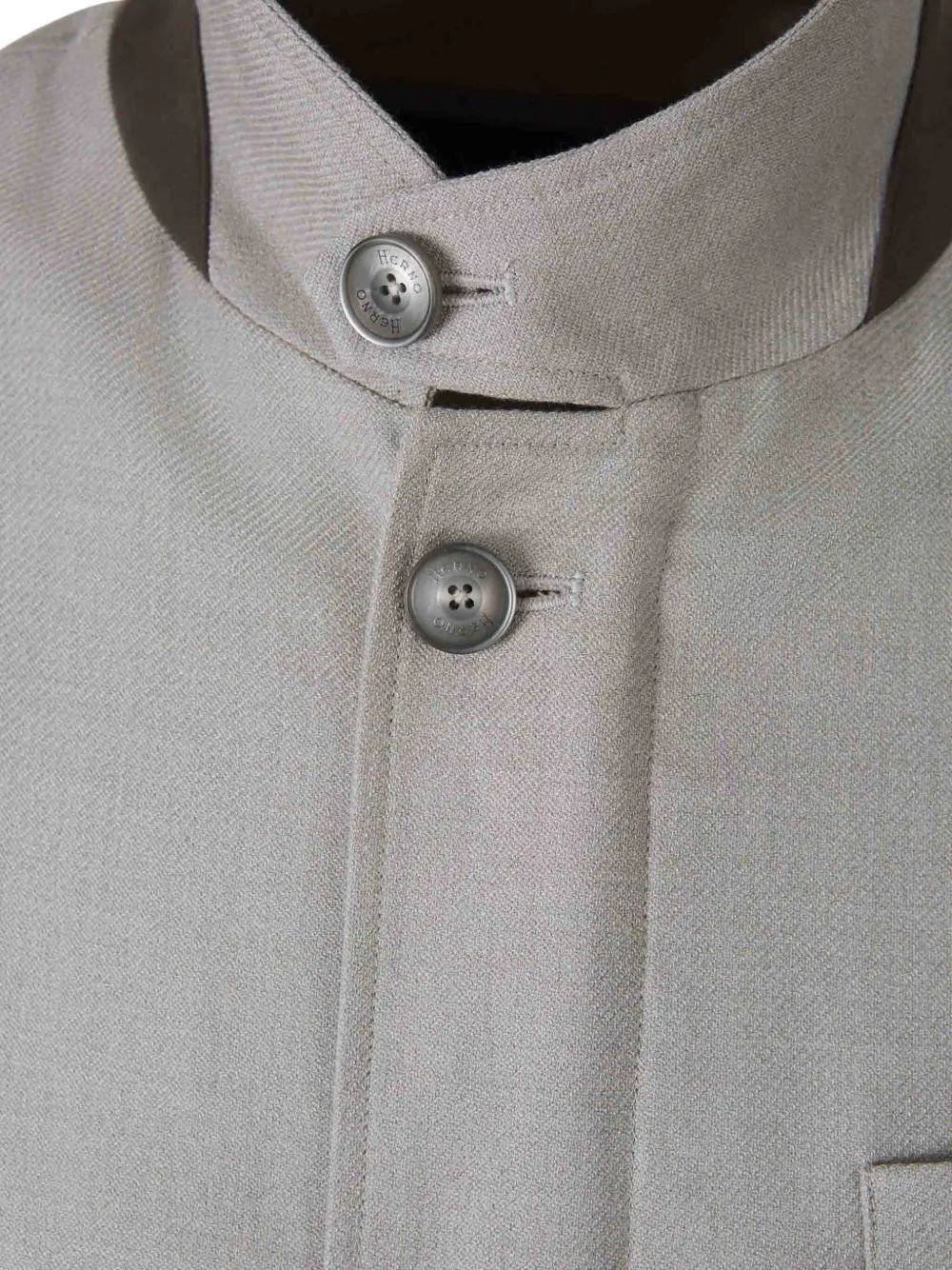 Herno Wool Coat In Gray