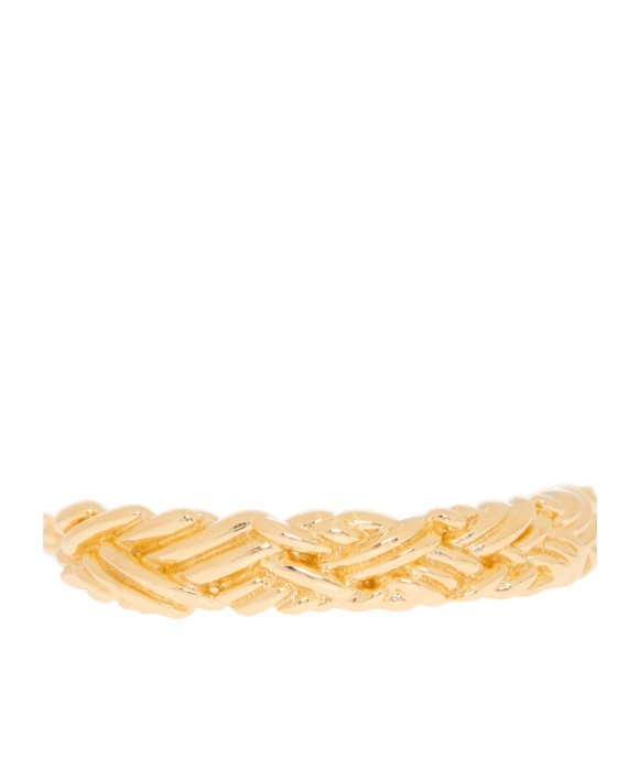 Bottega Veneta Embossed Decorative Bracelet In Yellow