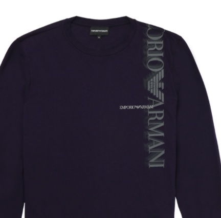 EMPORIO ARMANI LOGO LONG-SLEEVED T-SHIRT