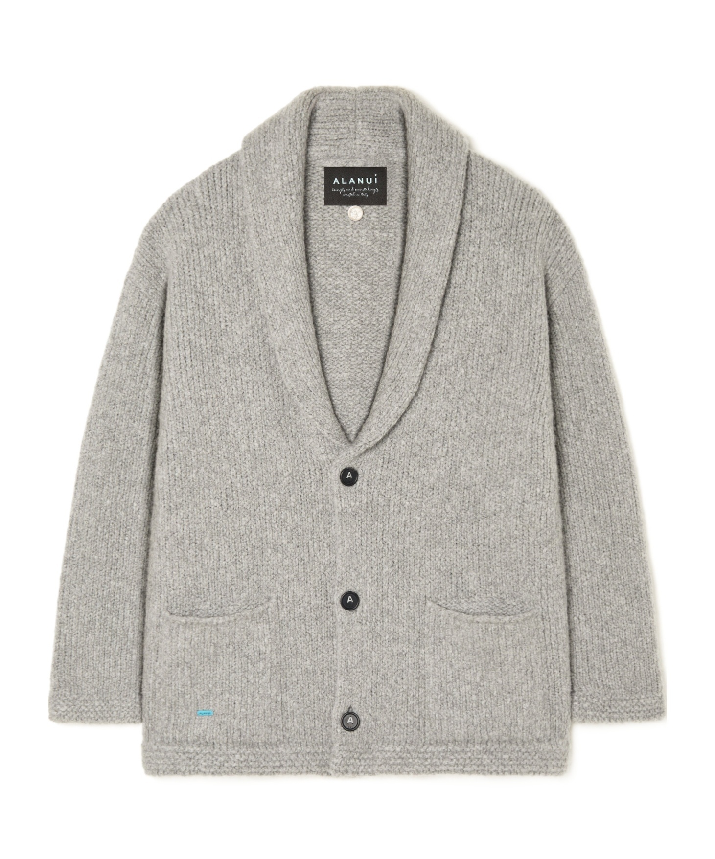 Alanui Shawl-collar Button Cardigan In Gray