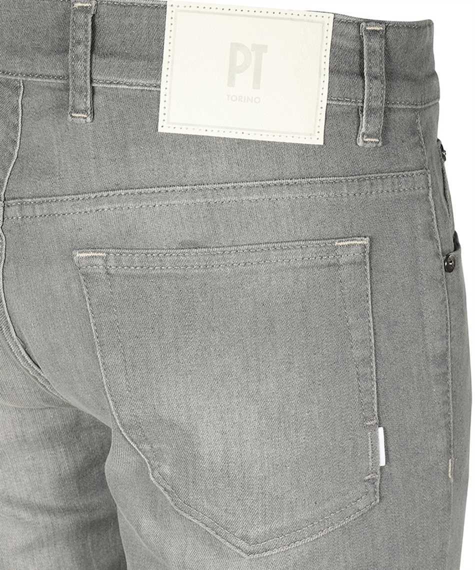 Pt Torino Logo Jeans In Gray