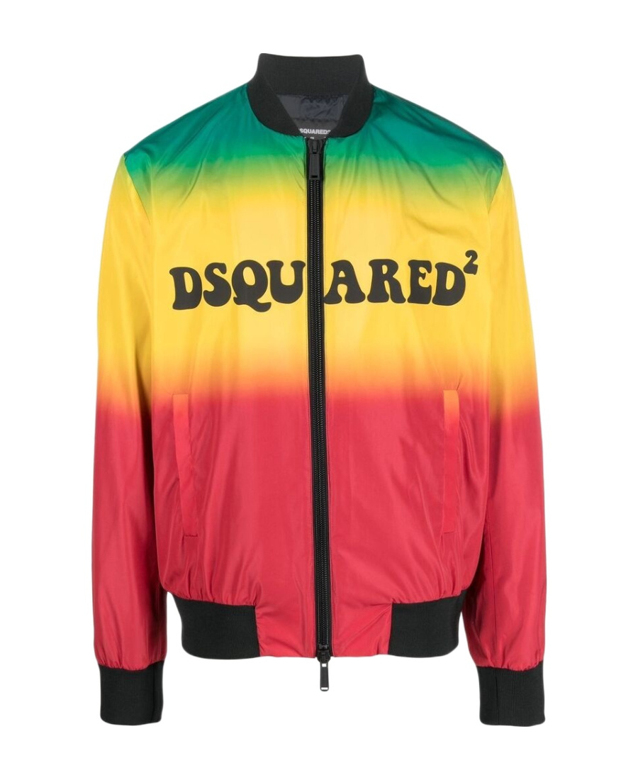 Dsquared2 Man Jacket Yellow Size 42 Polyester In Red