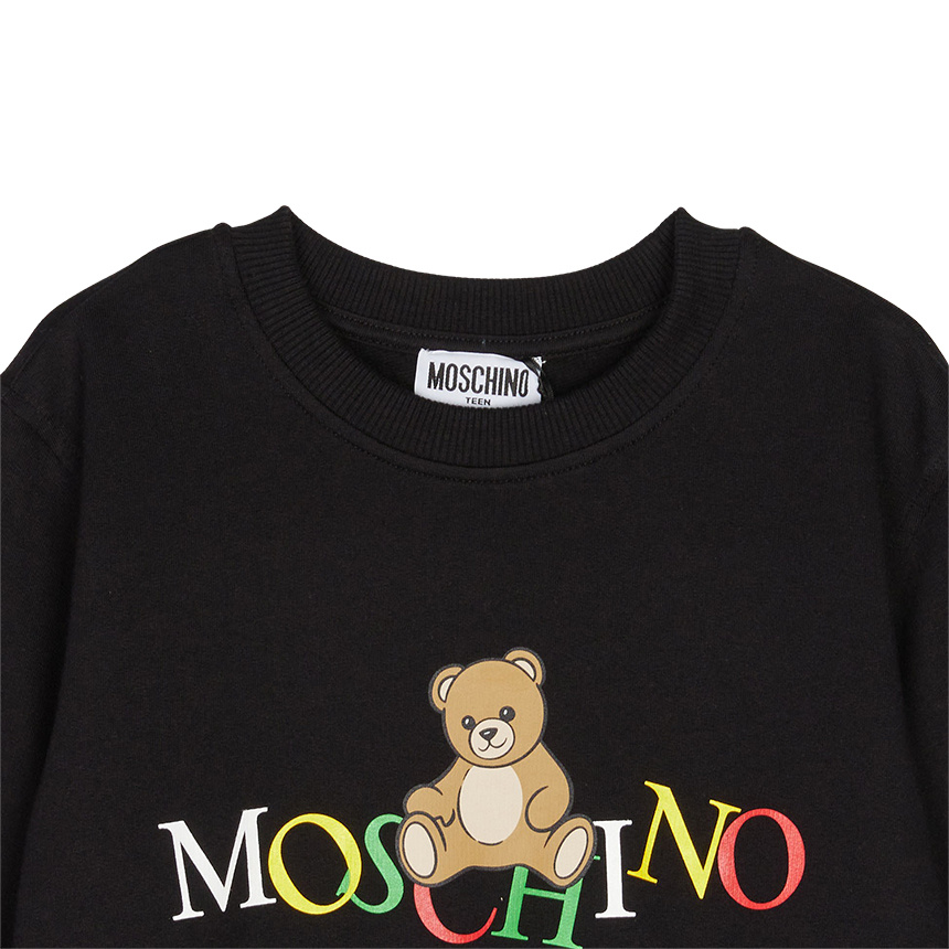 Moschino Long Sleeve Sweatshirt In Black