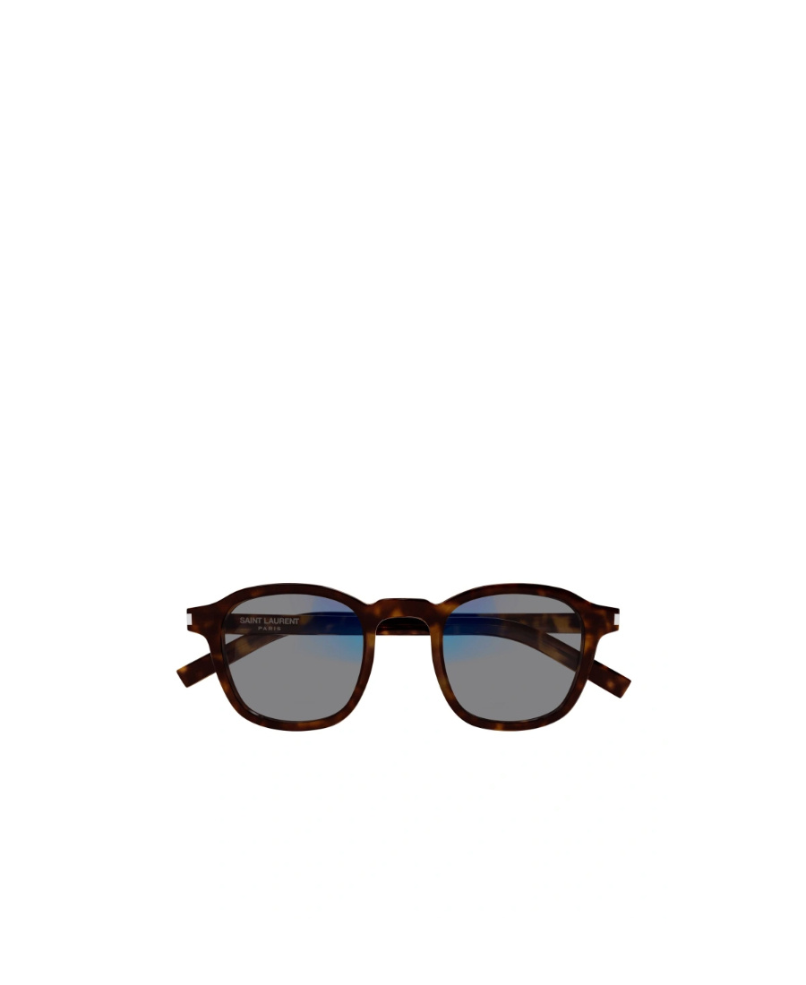 Saint Laurent Eyewear Square Frame Glasses In Brown