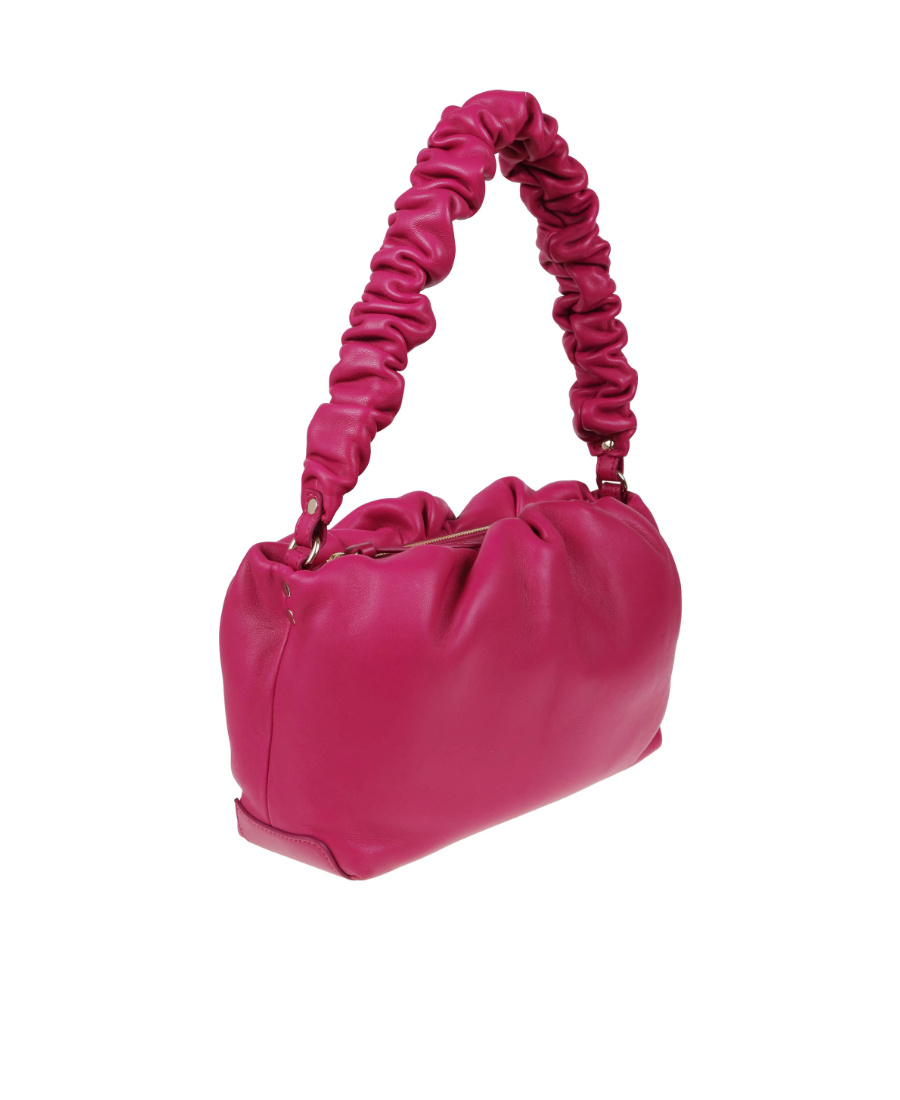 Zanellato Ruched-handle Leather Shoulder Bag In Red