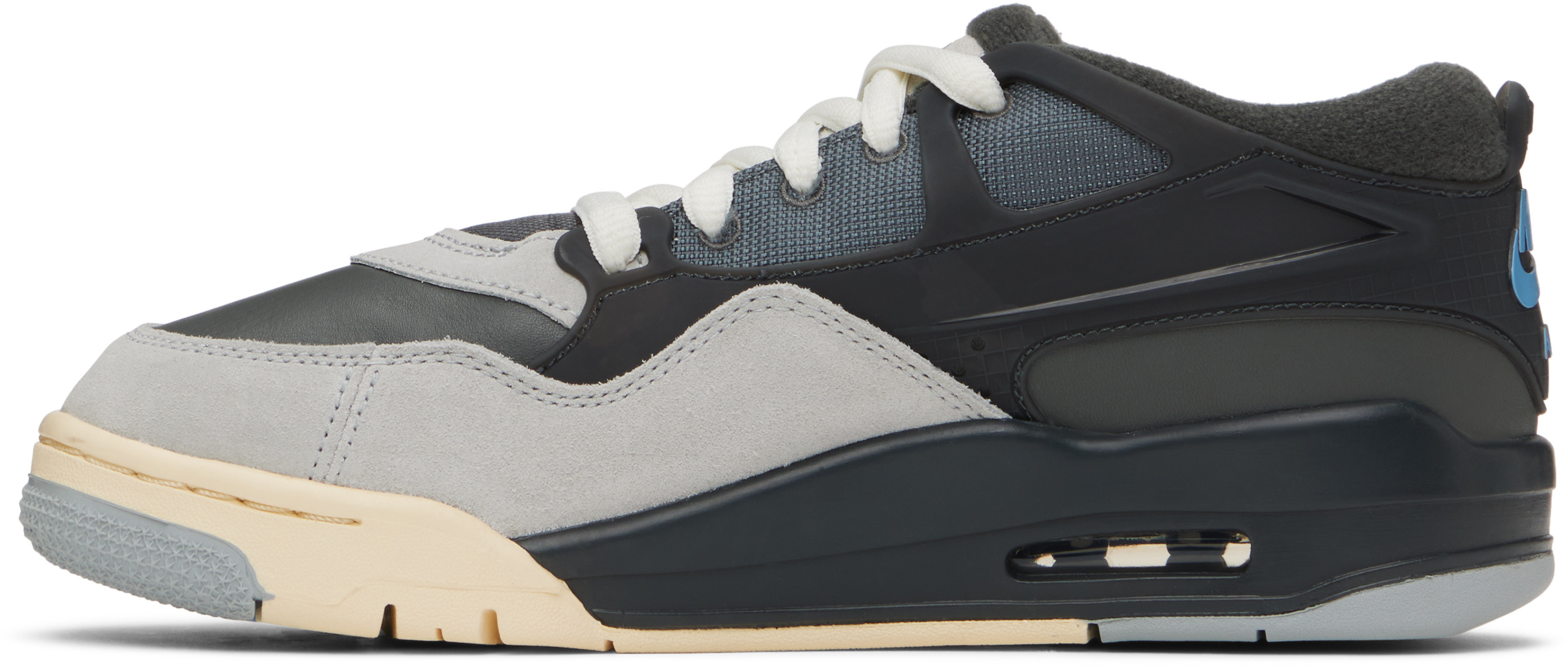 Nike Big Kids Black & Gray Air Jordan 4 Rm Sneakers In Black Gray
