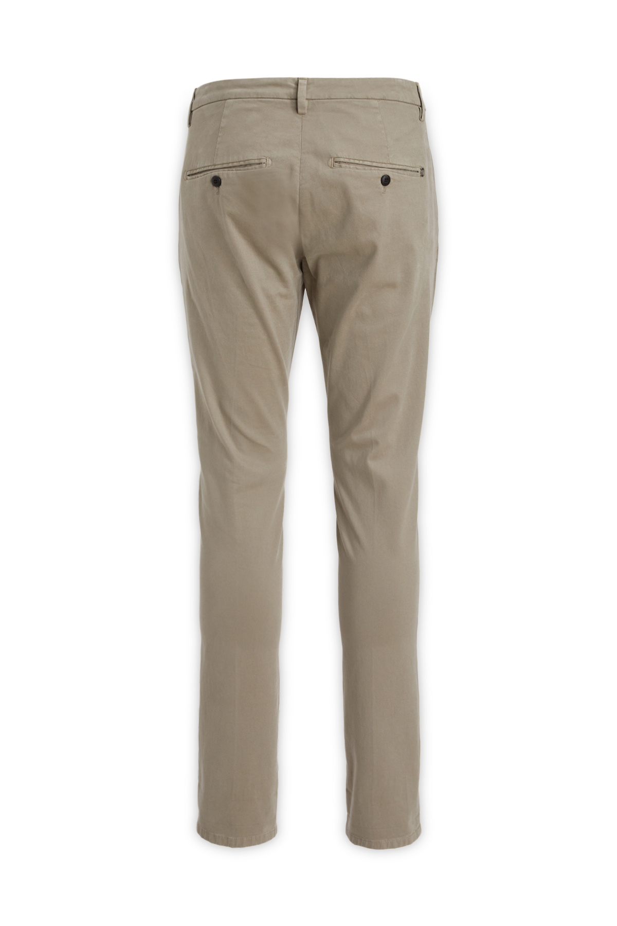 Dondup Cotton Trousers With Belt Loops And Pockets In Neutral