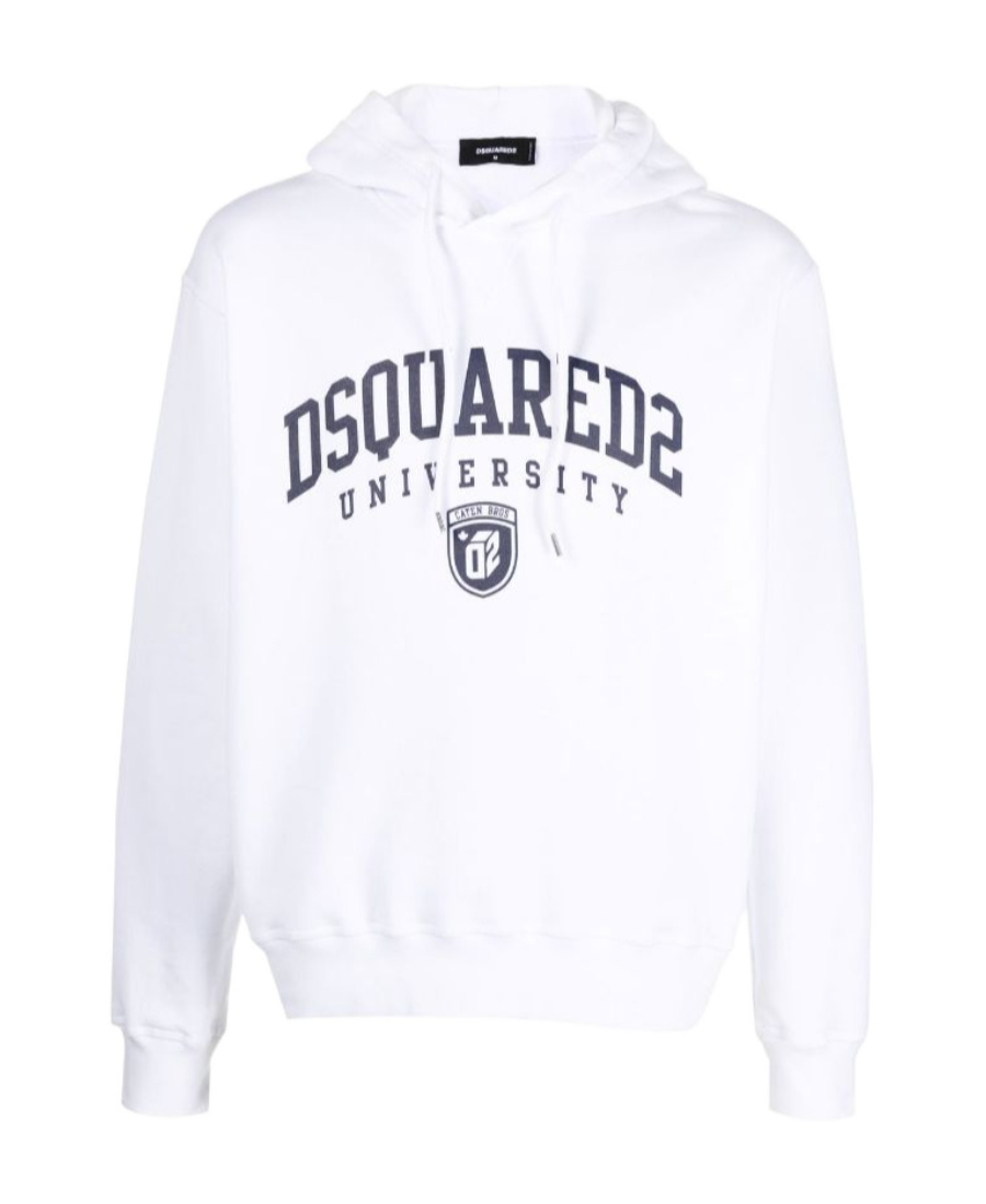 DSQUARED2 UNIVERSITY PRINT DRAWSTRING HOODIE
