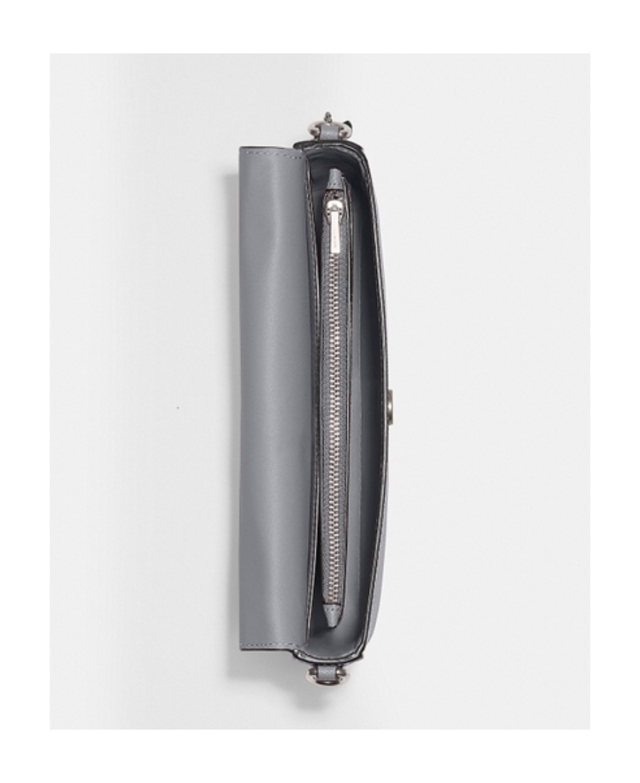 Coach Wyn Flip Shoulder Bag In Gray