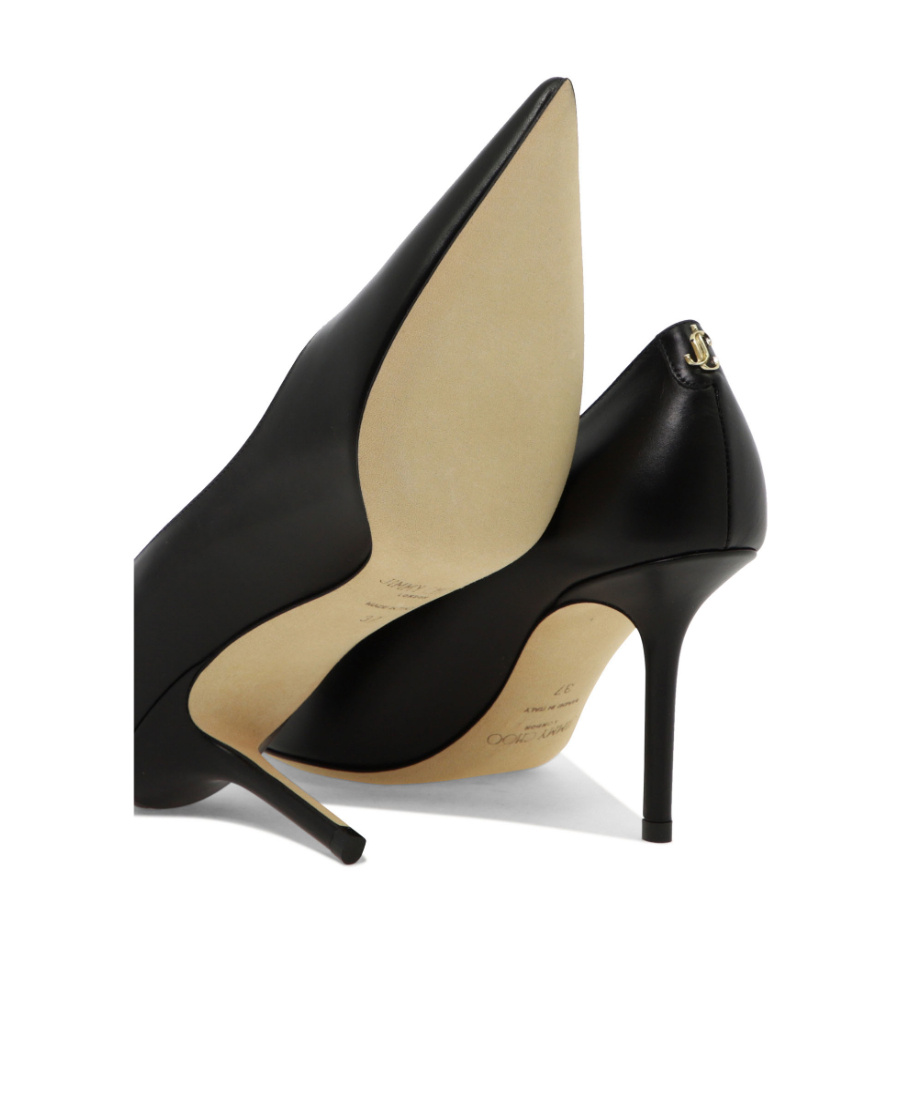 Jimmy Choo Love 85 Calf Leather Pumps In Black