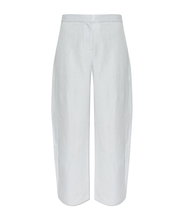 Samsoe & Samsoe Sarokos Elasticated-waist Trousers In White