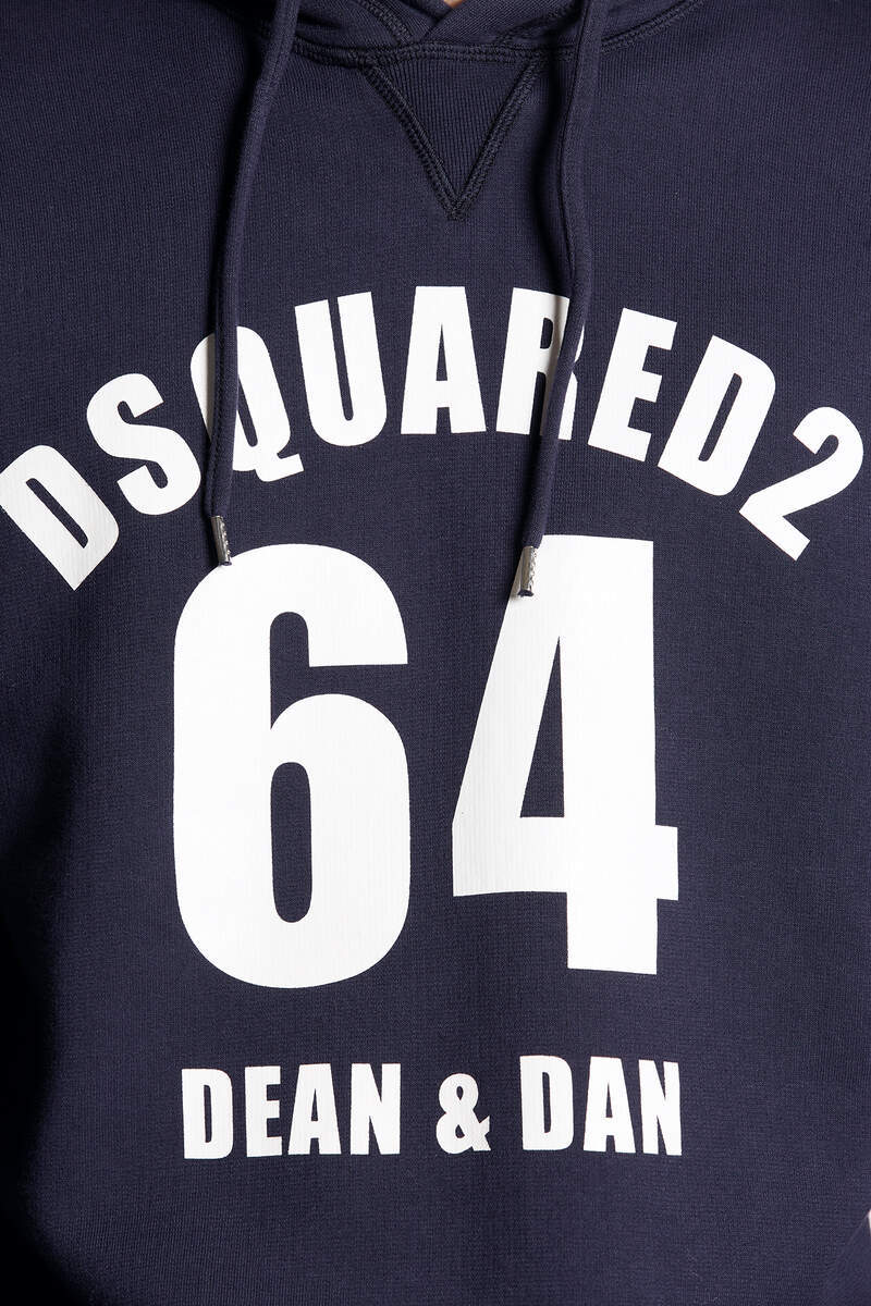 Dsquared2 Logo Printed Drawstring Hoodie In Black